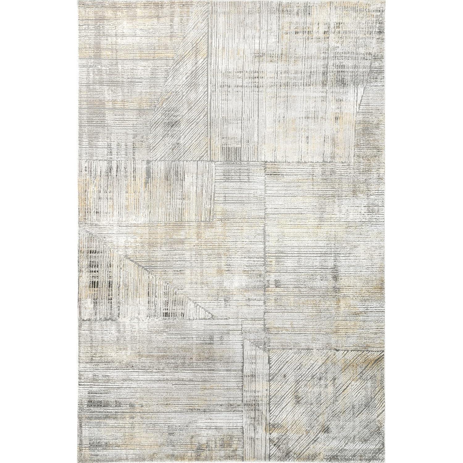 Nuloom Helene Abstract 5x8 Indoor Area Rug for Living Room Bedroom Dining Room Kitchen, Beige/Ivory