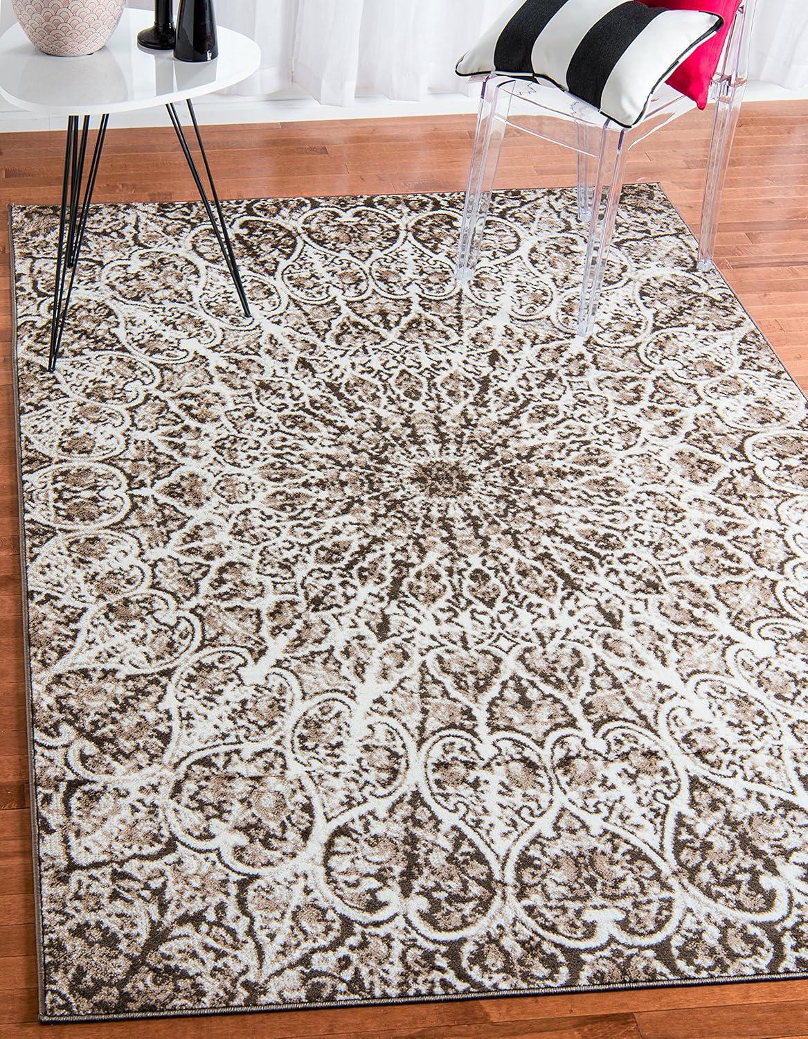 Unique Loom Sofia Grace Geometric Indoor Woven Area Rug