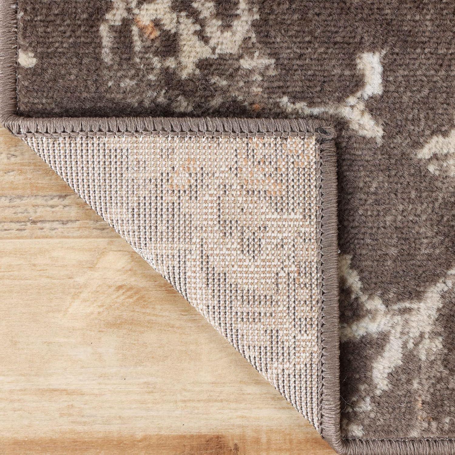 Floral Jacobean Modern Farmhouse Floral Indoor Runner or Area Rug