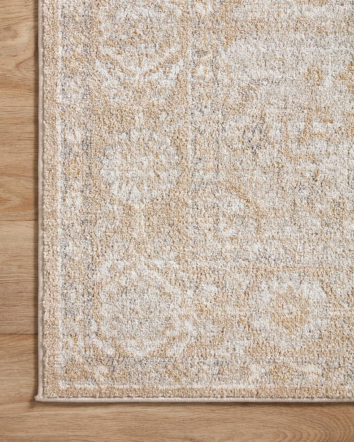 Loloi II Odette Beige / Silver 7'-10" x 7'-10" Round Area Rug