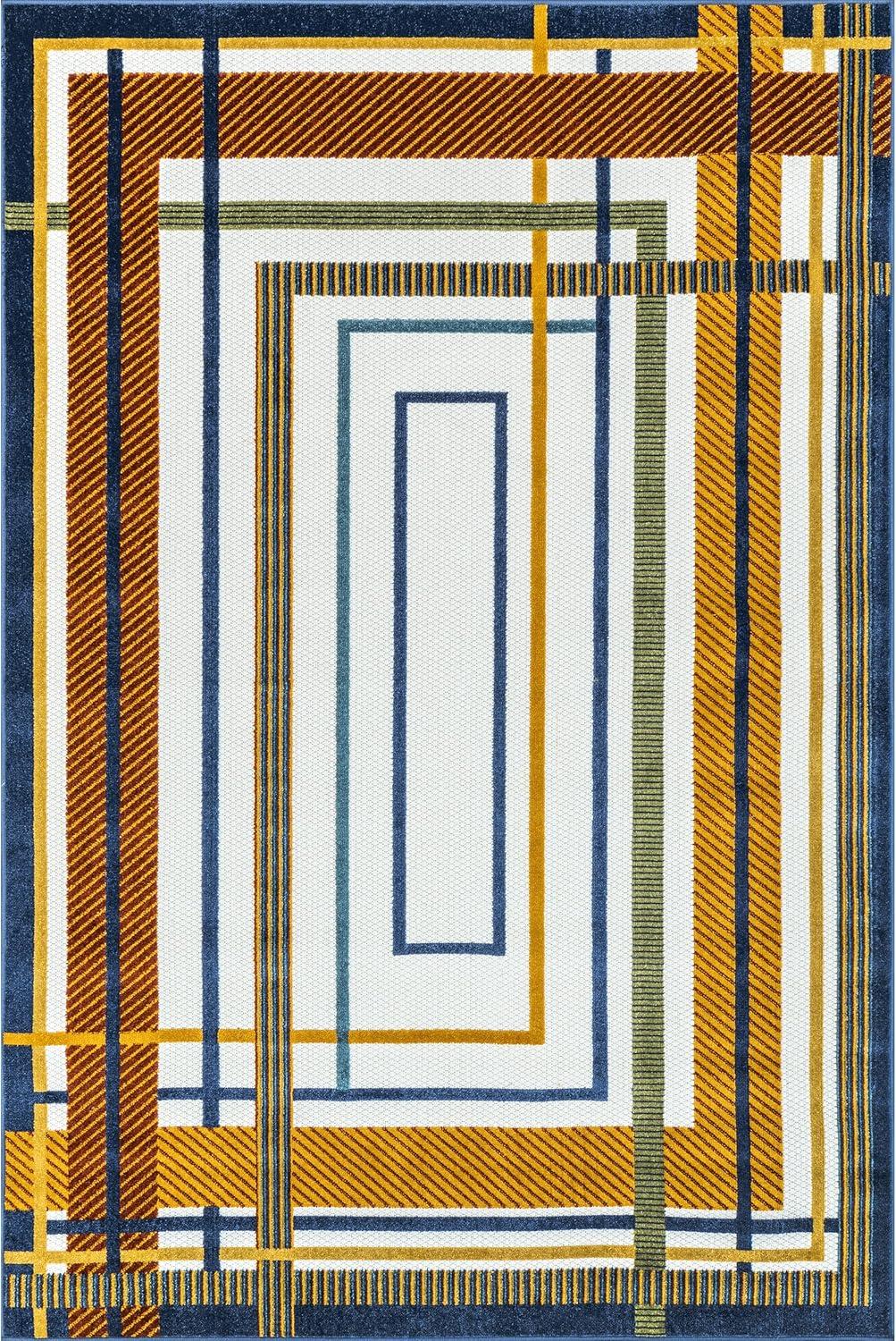 nuLOOM Bennie Transitional Striped Indoor/Outdoor Patio Area Rug