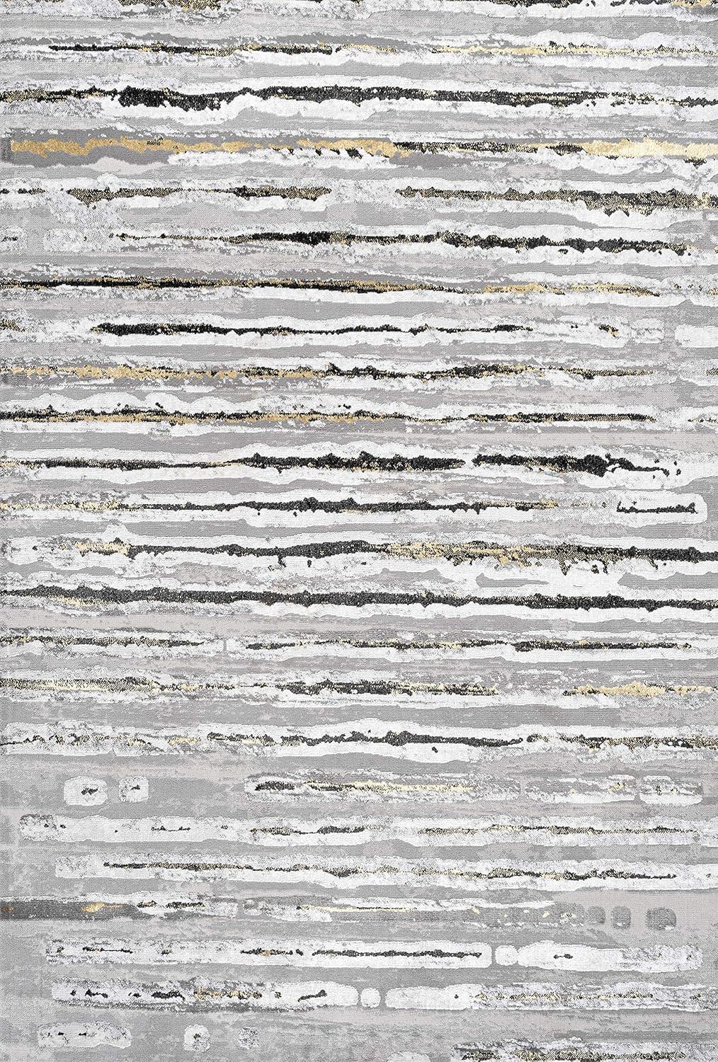 Batten Modern Stripe Area Rug  - JONATHAN Y