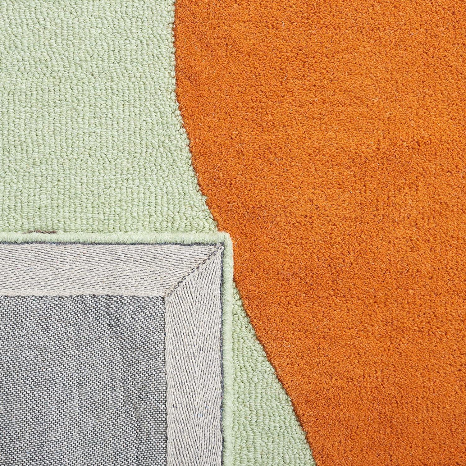 Rodeo Drive RD860 Hand Tufted Area Rug - Green/Rust - 8'x10' - Safavieh.