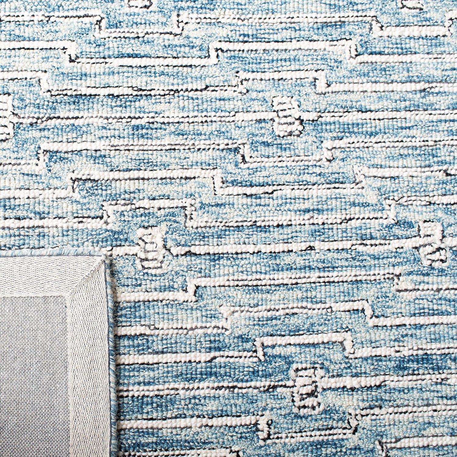 Micro-Loop MLP178 Hand Tufted Area Rug - Light Blue/Ivory - 4'x6' - Safavieh.