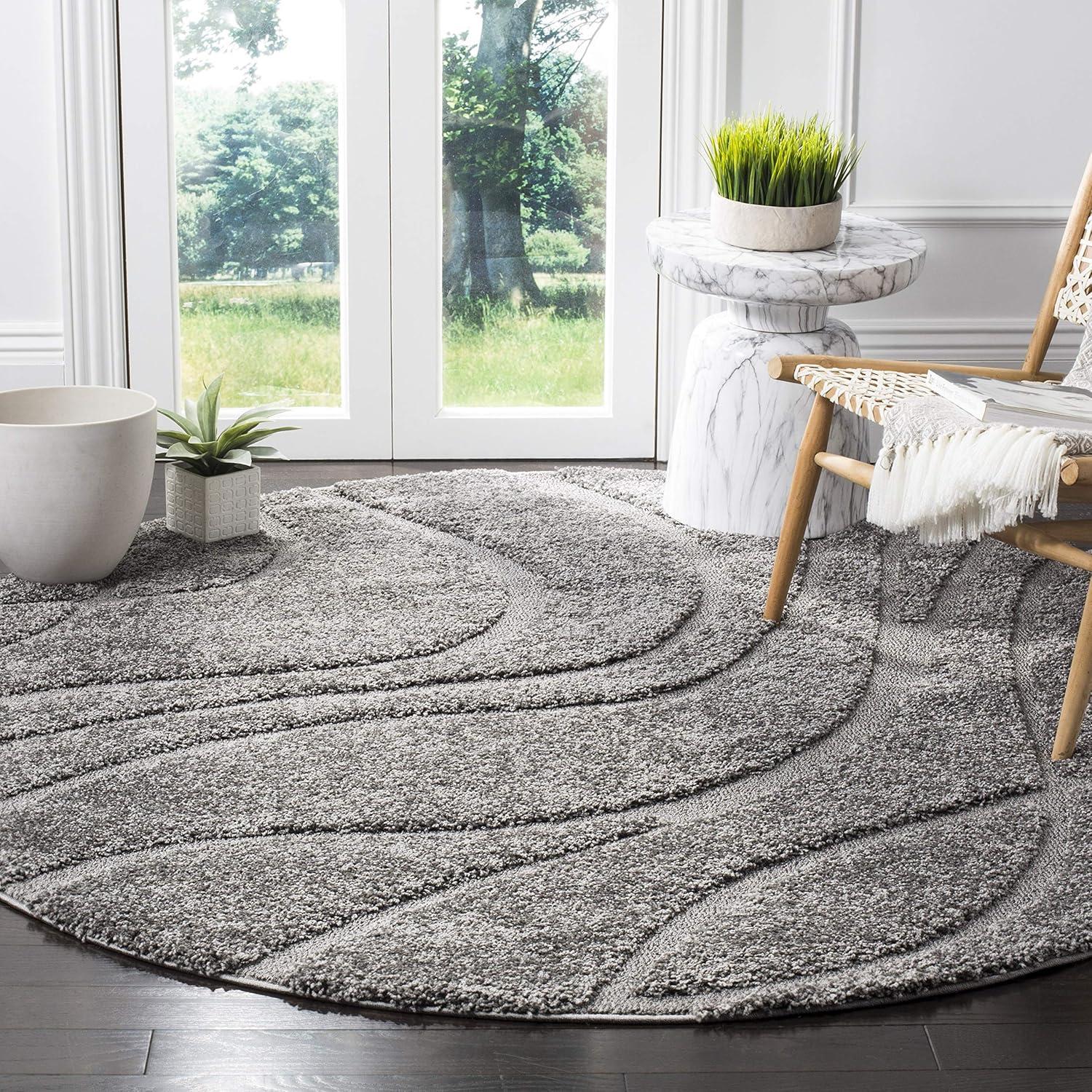 Florida Shag SG471 Power Loomed Area Rug  - Safavieh