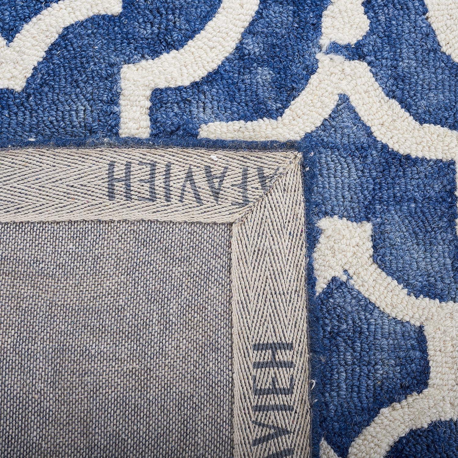 Dip Dye DDY538 Hand Tufted Indoor Accent Rug - Navy/Ivory - 2'x3' - Safavieh