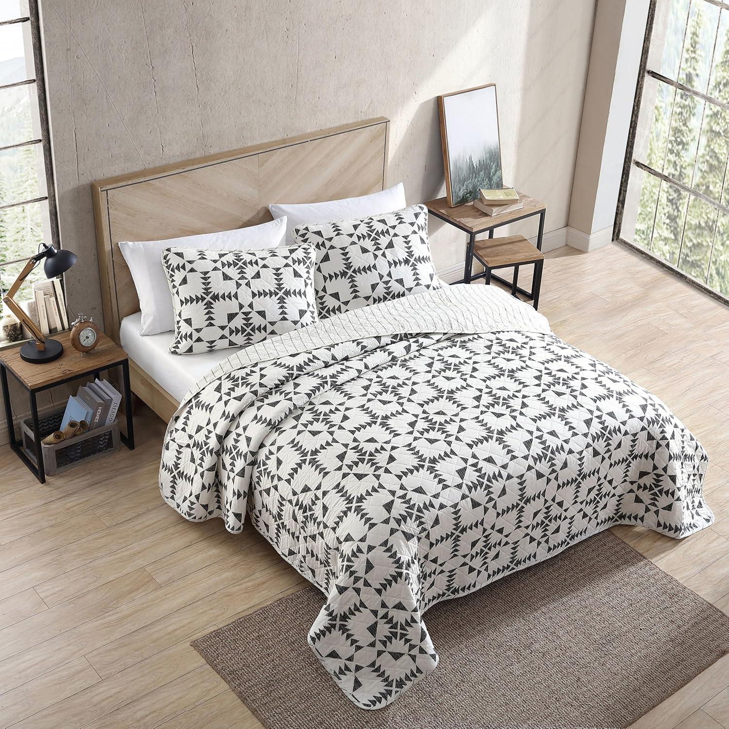 Eddie Bauer Eddie Bauer Boulder Plaid Cotton Green Quilt Set