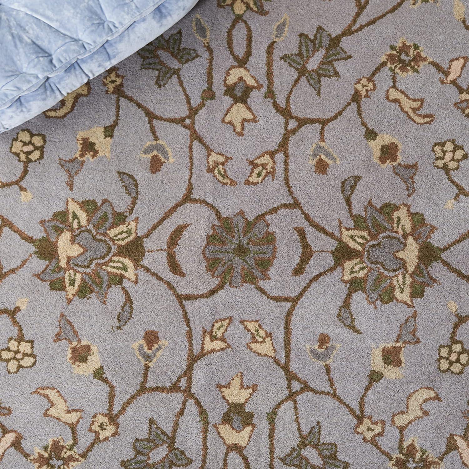 Heritage HG862 Hand Tufted Area Rug - Beige/Grey - 8'x10' - Safavieh.