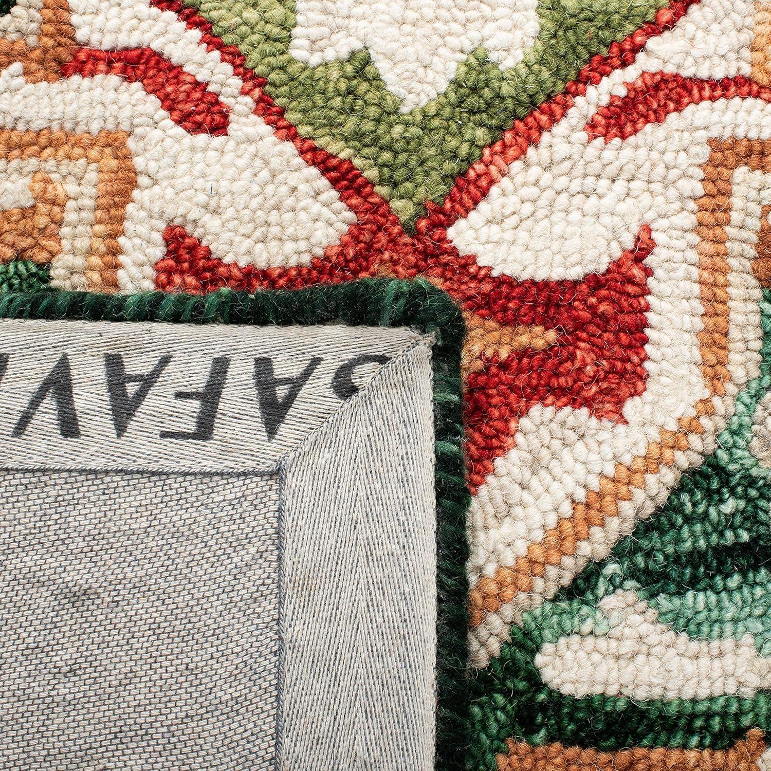 Aspen APN705 Hand Tufted Area Rug - Green/Ivory - 5'x8' - Safavieh.
