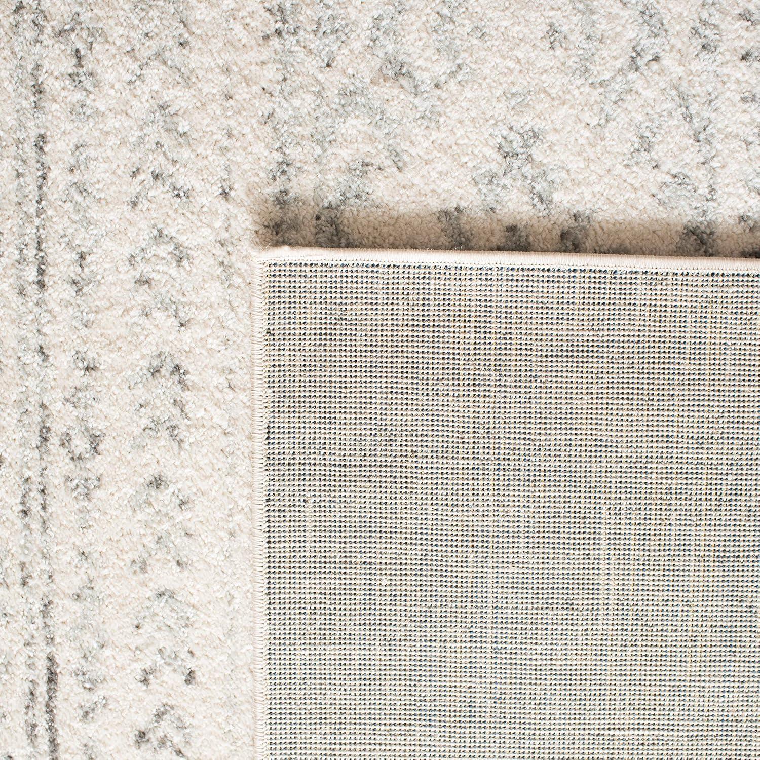 Tulum TUL272 Power Loomed Indoor Area Rug - Ivory/Grey - 6'x9' - Safavieh