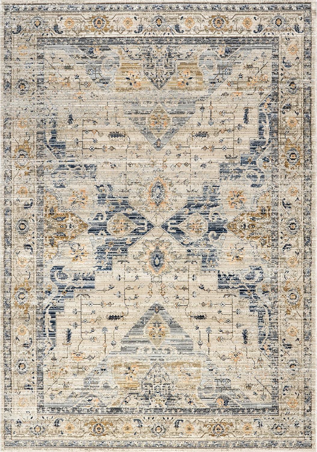 nuLOOM Martha Medallion Indoor/Outdoor Area Rug, 5' x 8', Multicolor