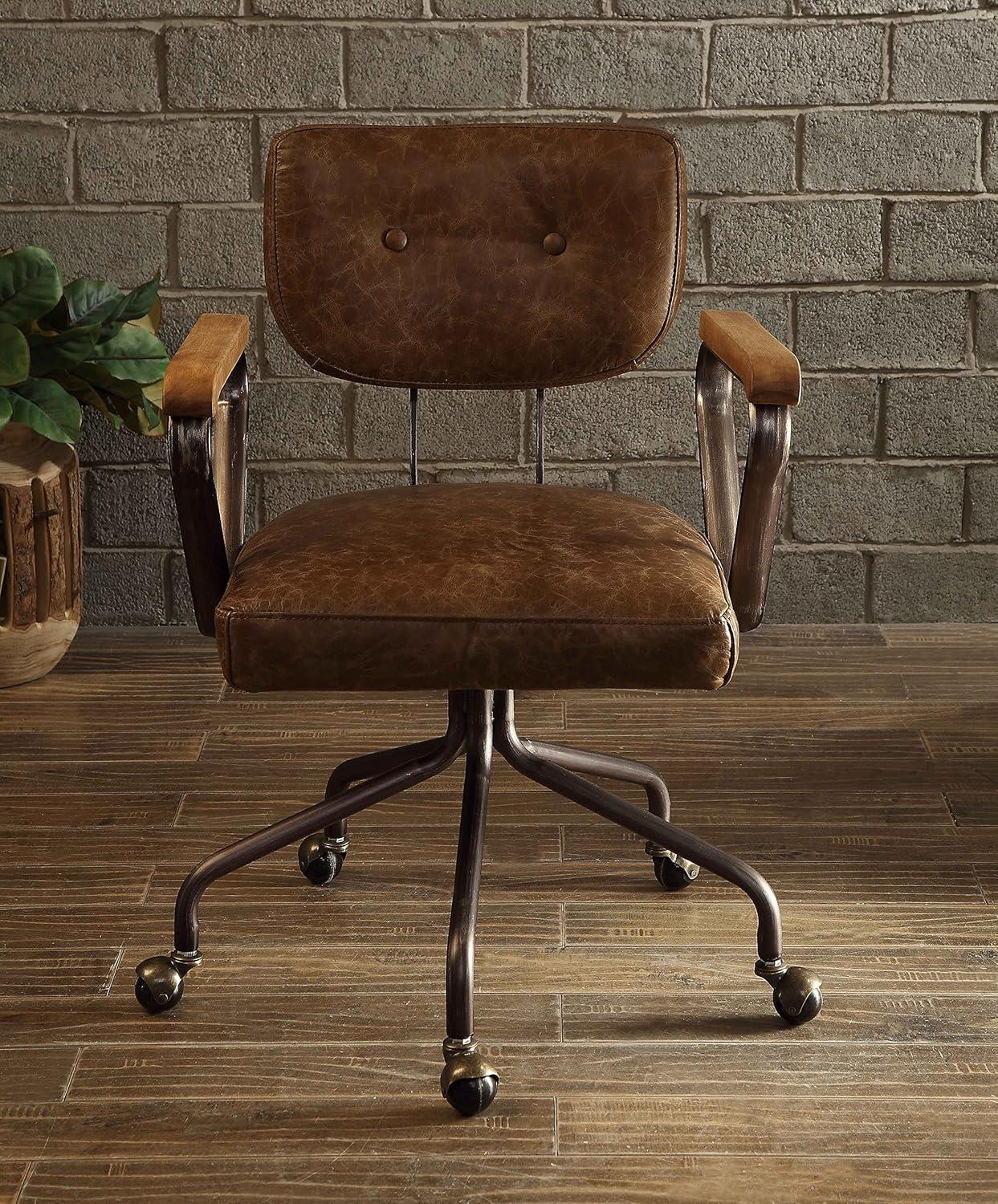 Hallie Genuine Leather Office Chair