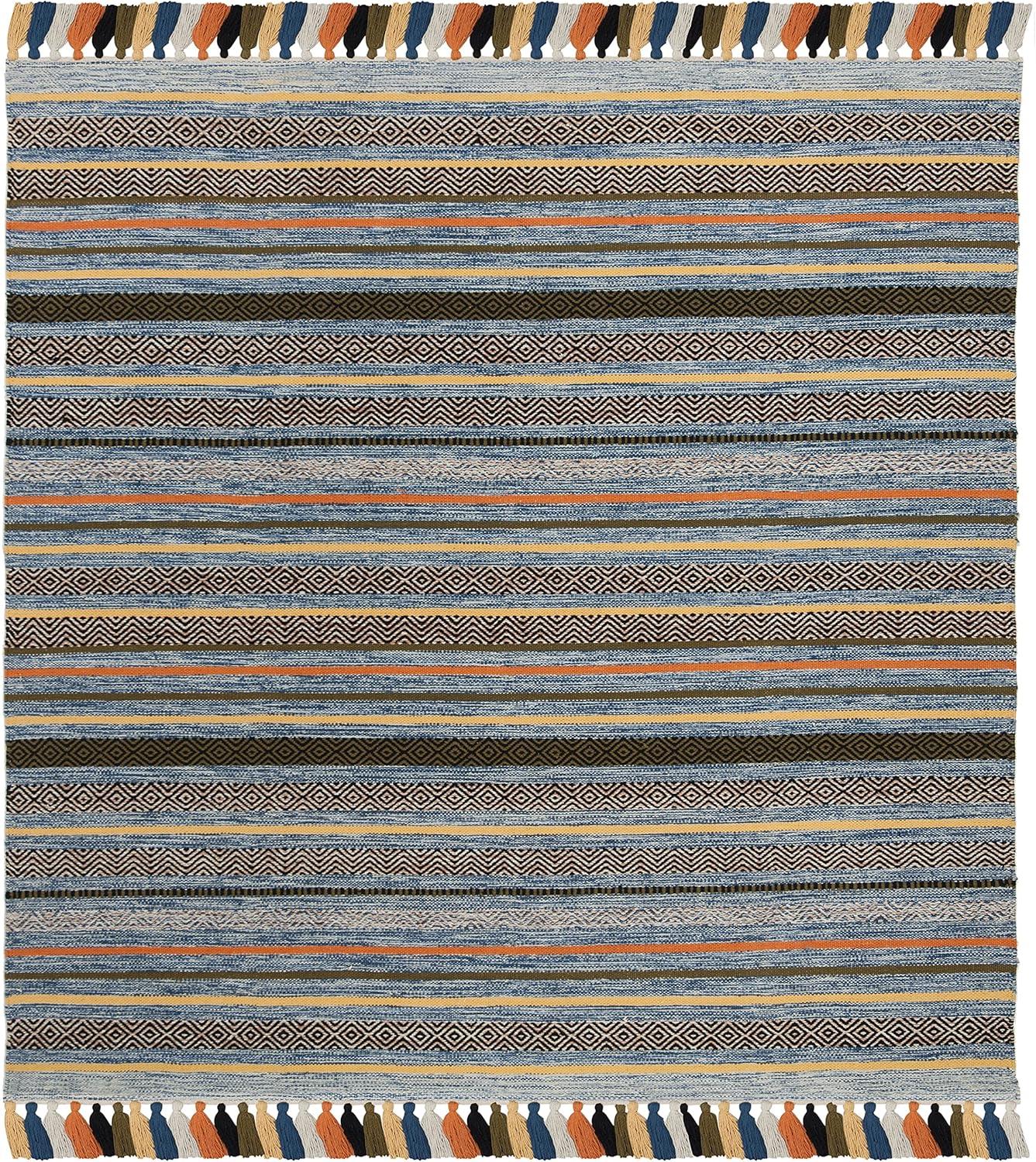 Montauk MTK901 Hand Woven Indoor Area Rug - Blue/Multi - 6'x6' - Safavieh.