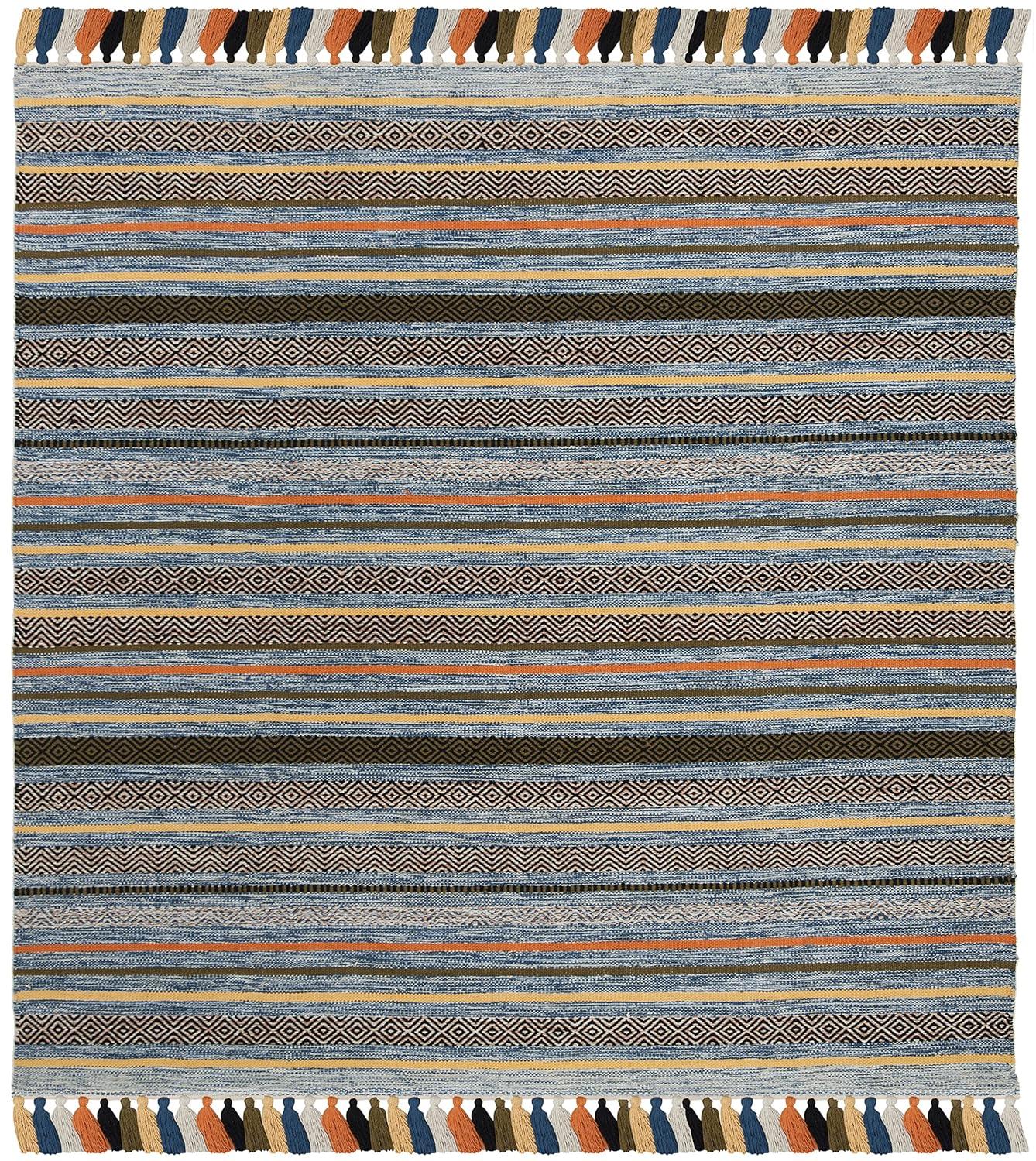 Montauk MTK901 Hand Woven Indoor Area Rug - Blue/Multi - 6'x6' - Safavieh.