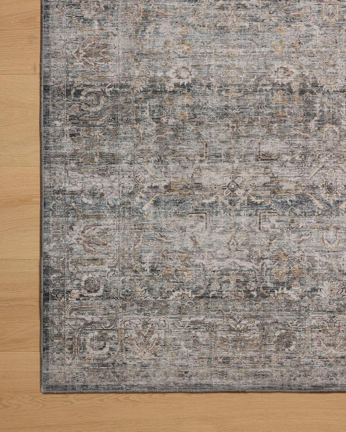 Amber Lewis x Loloi Amber Lewis x Loloi Machine Washable Josie Dove / Gold Area Rug