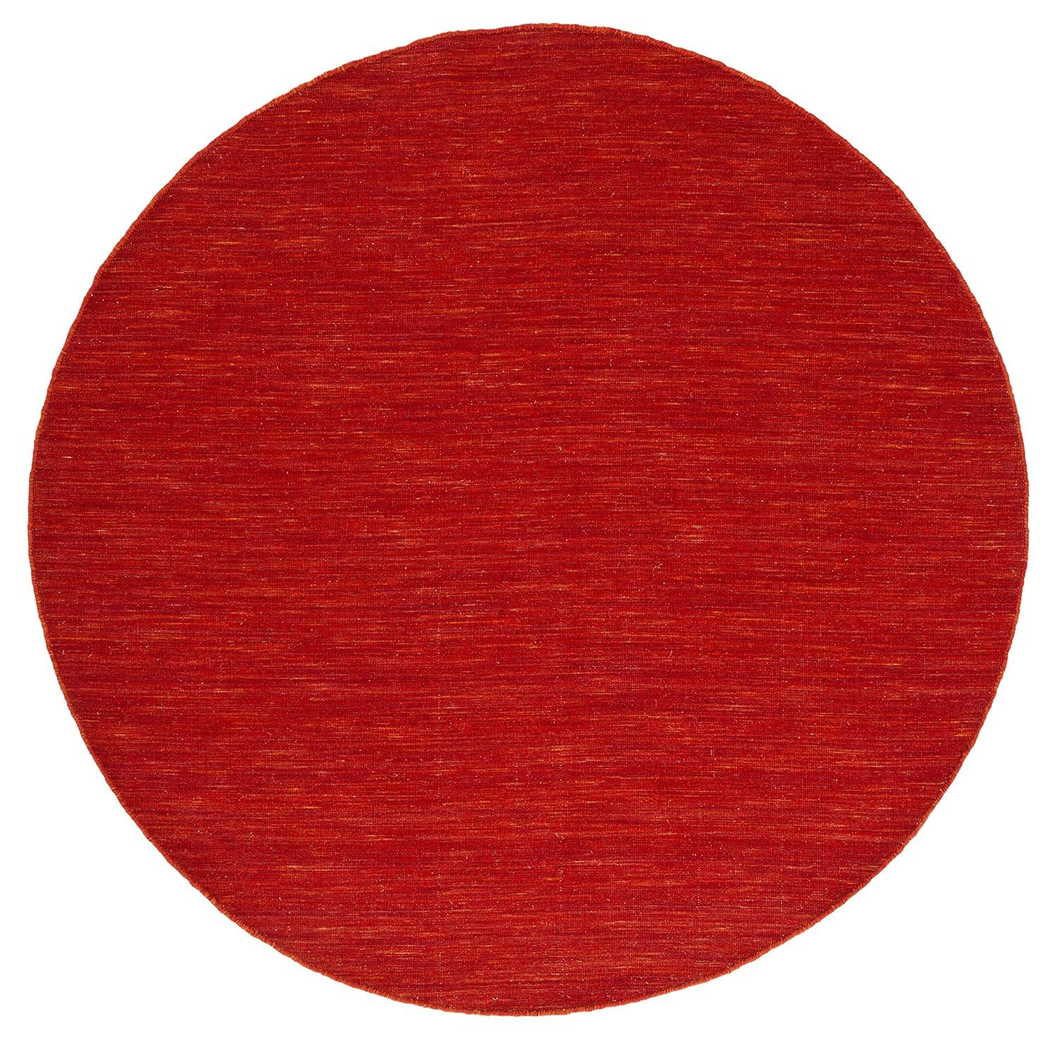 Kilim KLM850 Hand Loomed Area Rug - Red/Rust - 6' Round - Safavieh