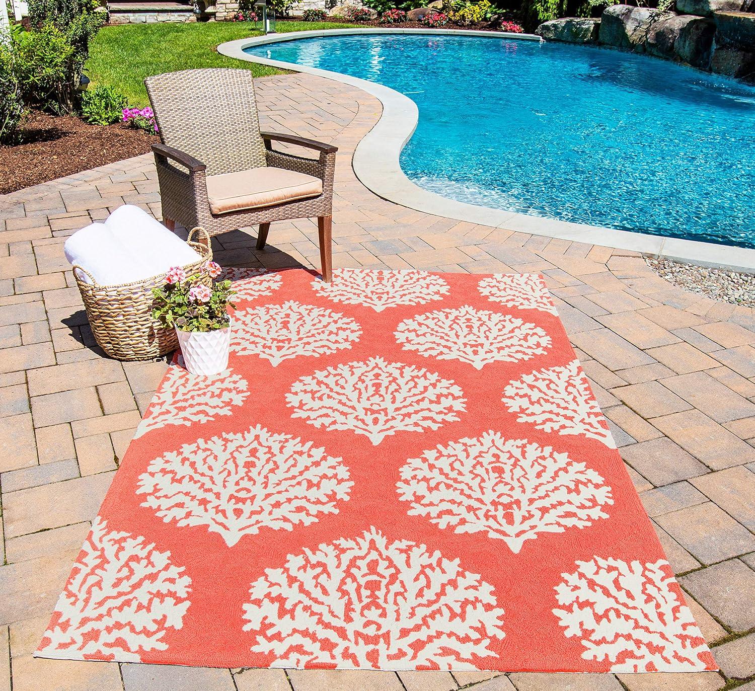 Momeni Veranda Coral Area Rug