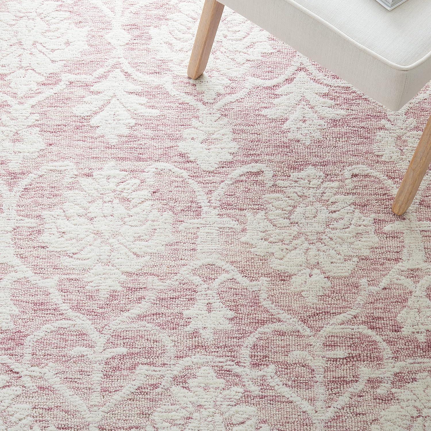 Metro MET996 Hand Tufted Indoor Area Rug - Pink/Ivory - 5'x8' - Safavieh