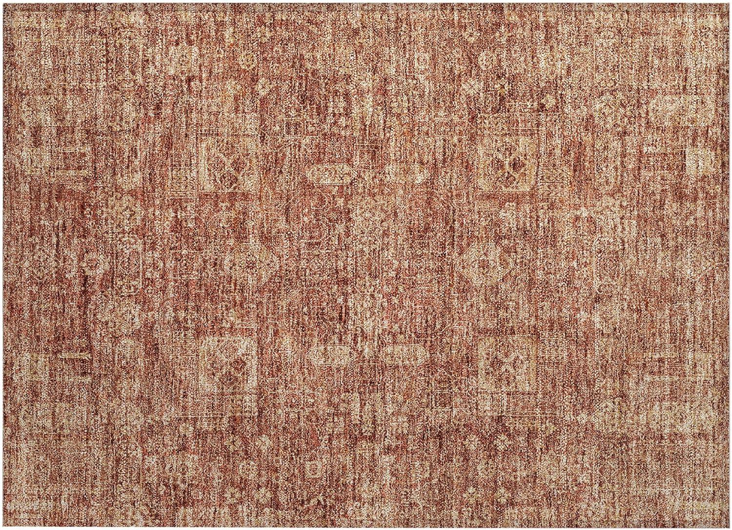 Addison Rugs Chantille ACN637 Paprika 1'8" x 2'6" Indoor Outdoor Area Rug, Easy Clean, Machine Washable, Non Shedding, Bedroom, Living Room, Dining Room, Kitchen, Patio Rug