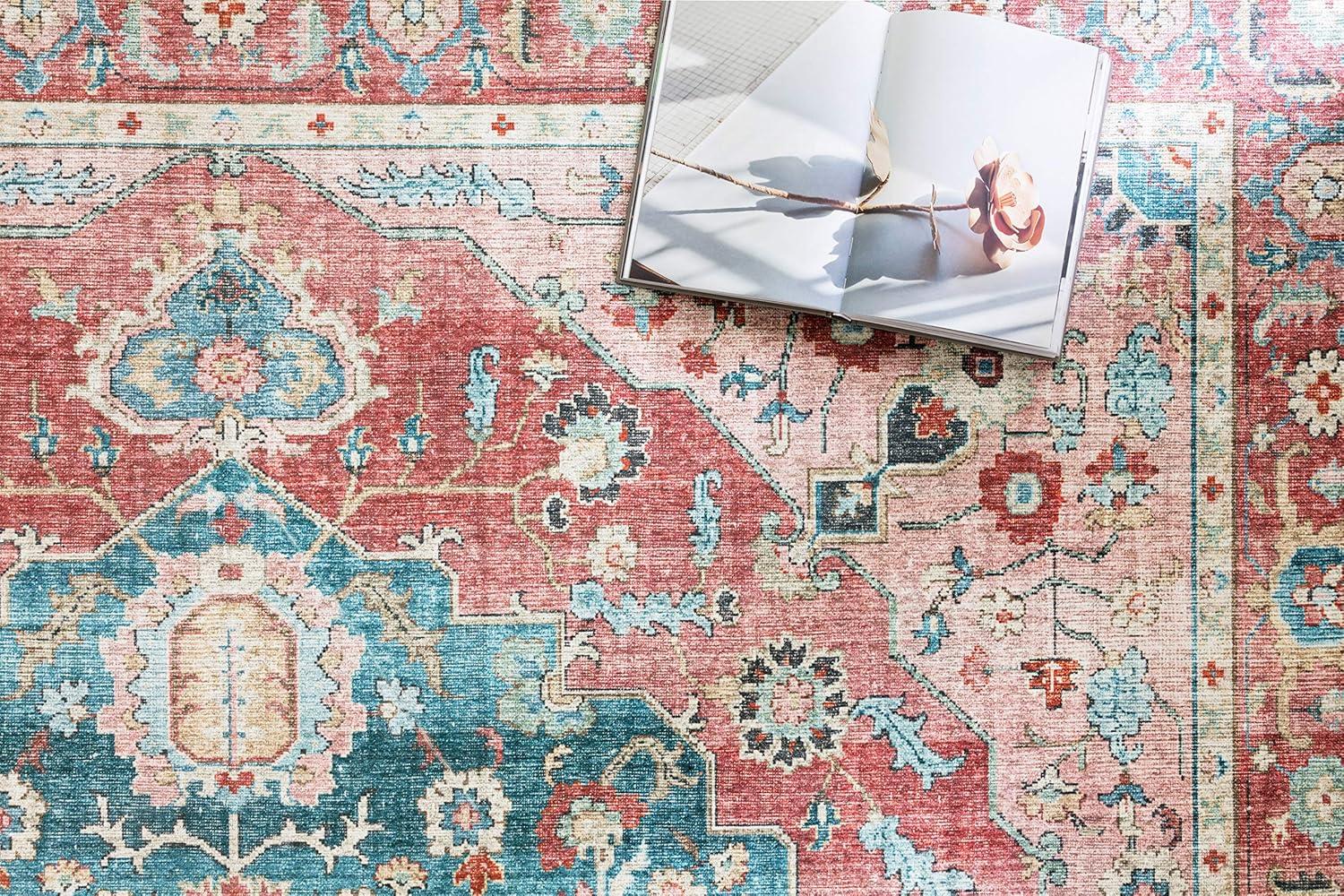 Loloi II Skye Oriental Brick / Ocean Area Rug
