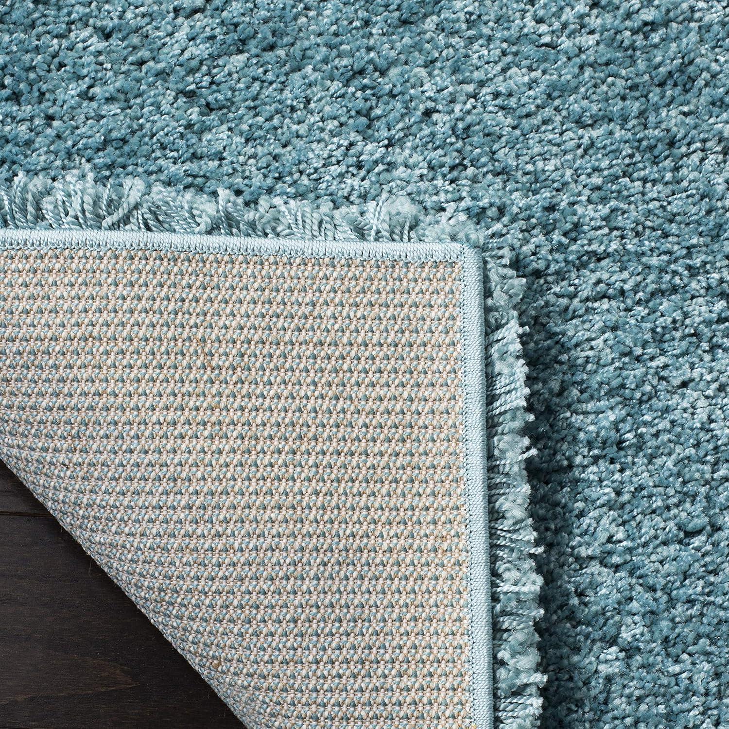 Milan Shag SG180 Power Loomed Indoor Area Rug - Aqua Blue - 8'x10' - Safavieh