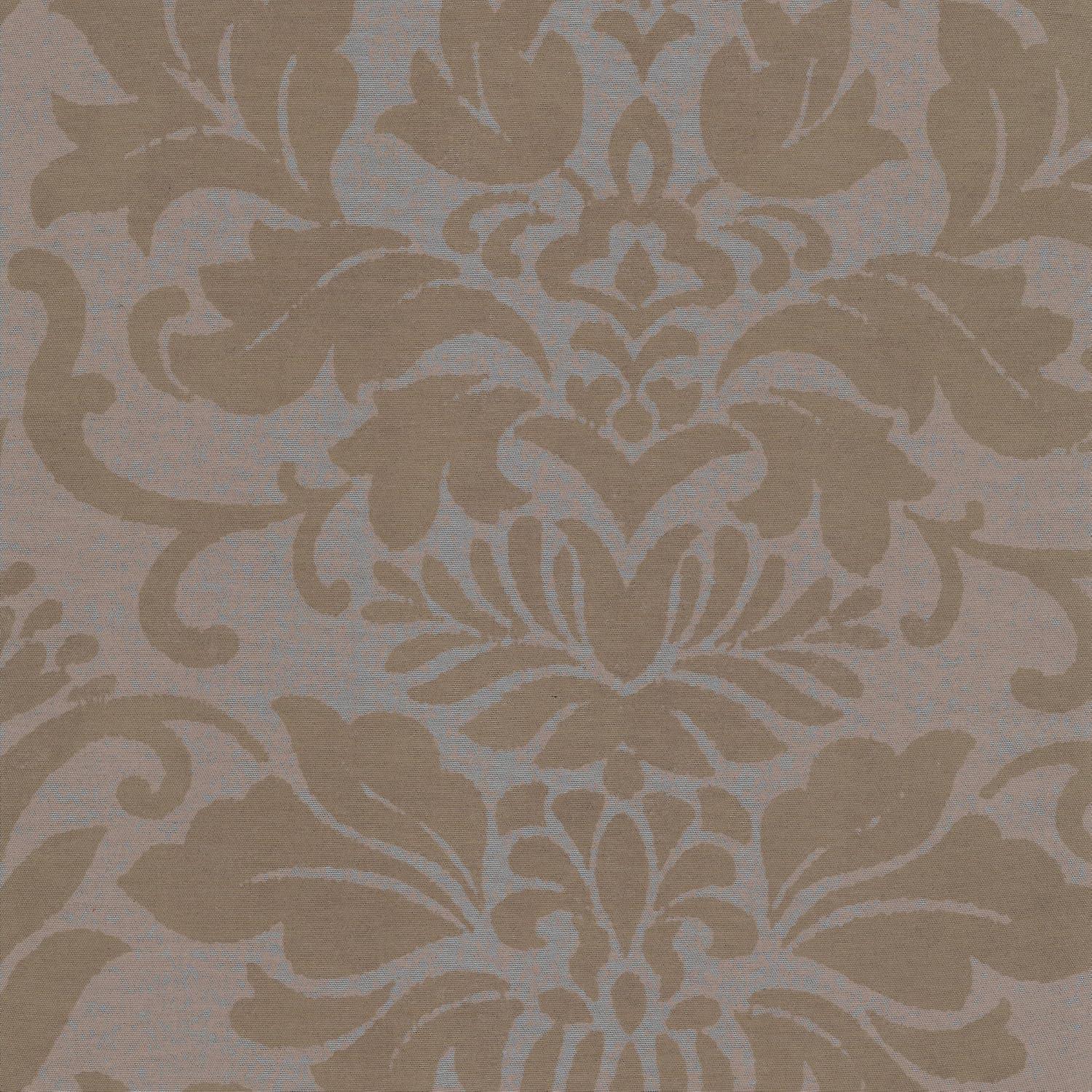 Taupe Damask Blackout Polyester Drape Panel 52" x 108"