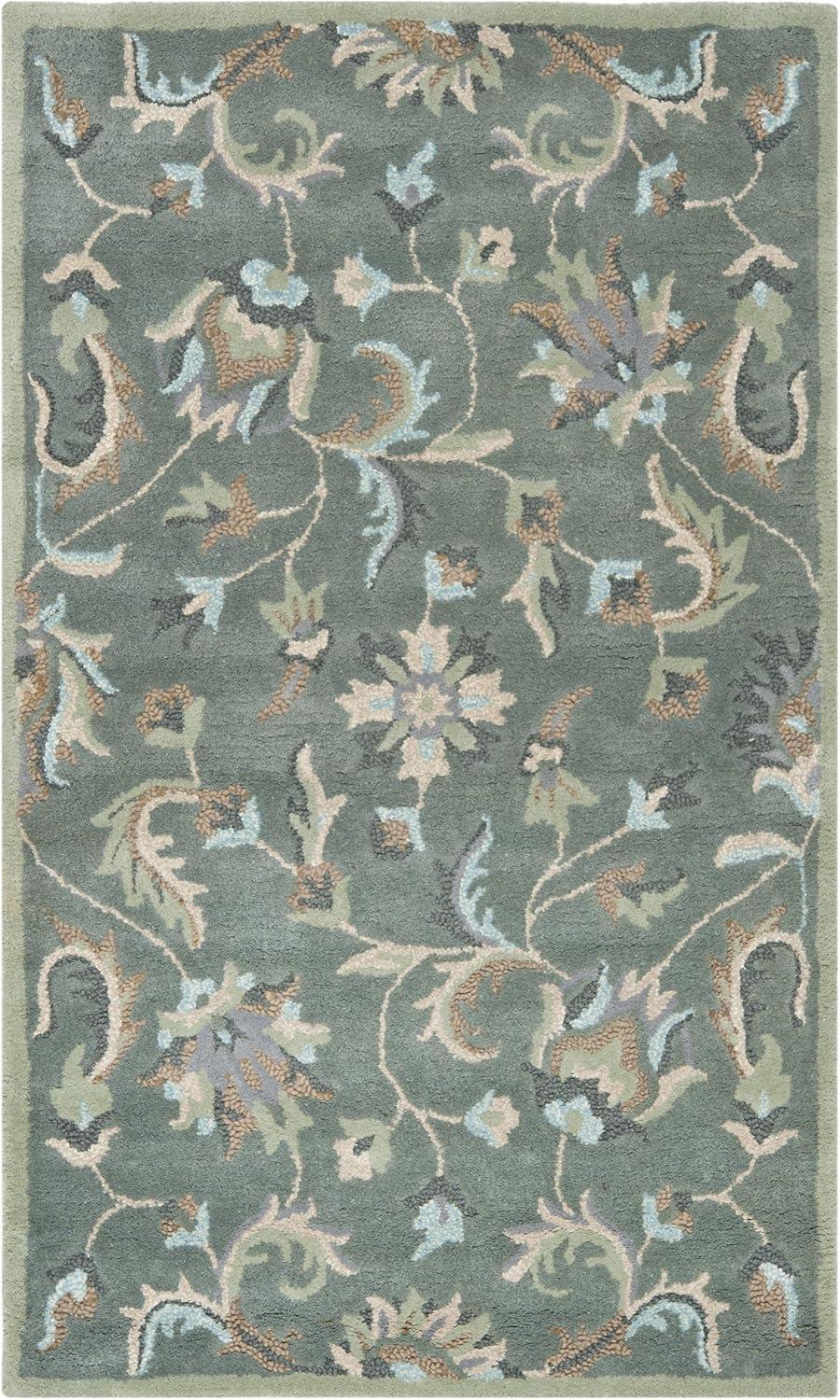 Arber Hand Tufted Wool Floral Rug