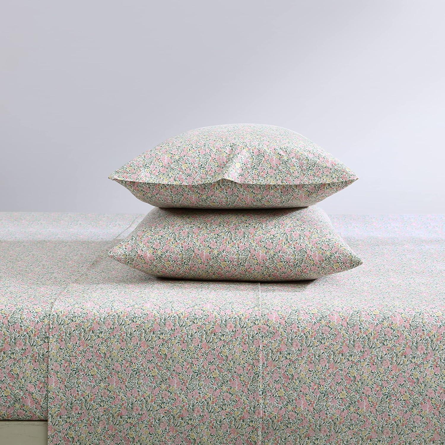 Laura Ashley Printed Cotton Percale Sheet Set