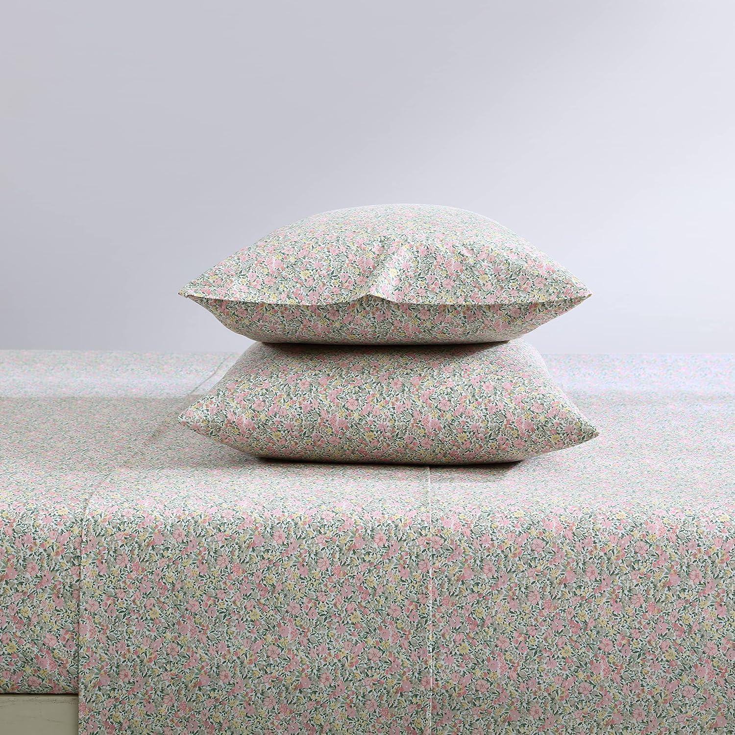 Laura Ashley Printed Cotton Percale Sheet Set