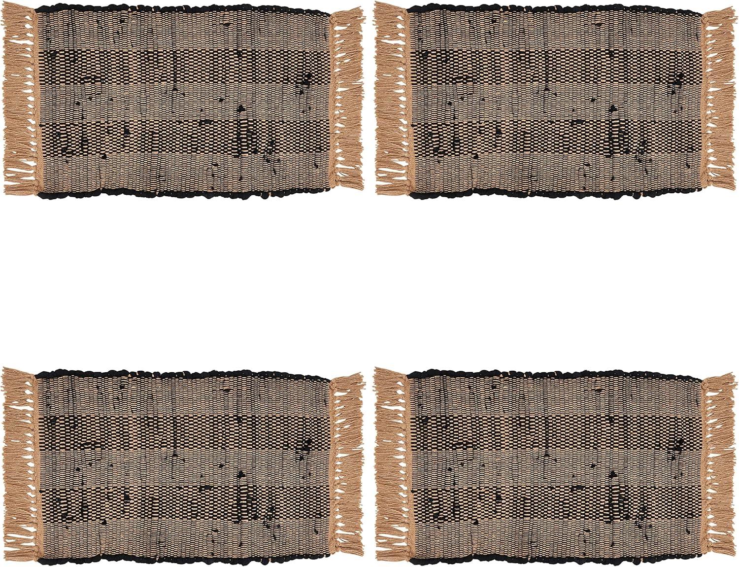 Cotton Striped Rectangle Placemat (Set of 4)
