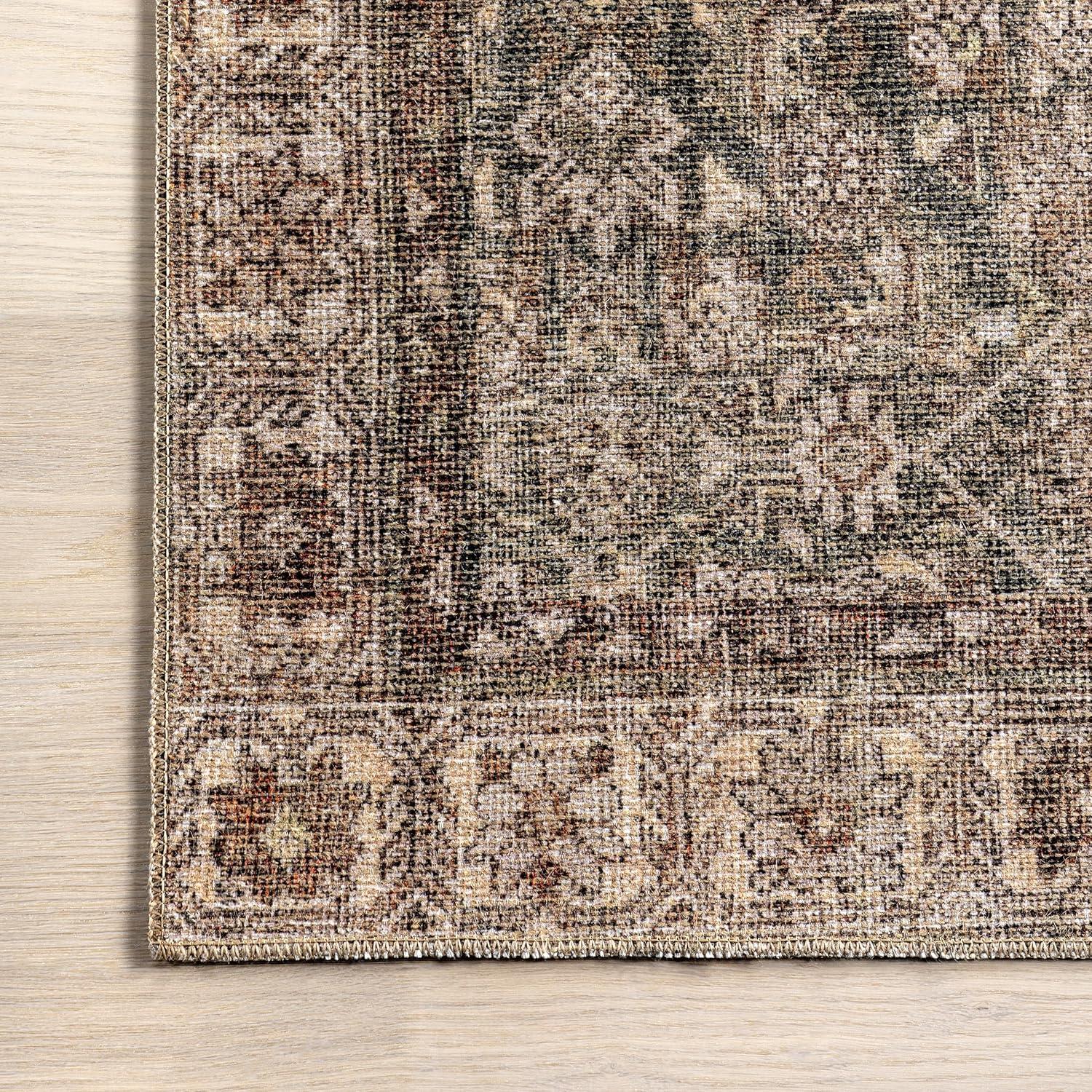 Hillstone Brown Rectangular Vintage Medallion Area Rug