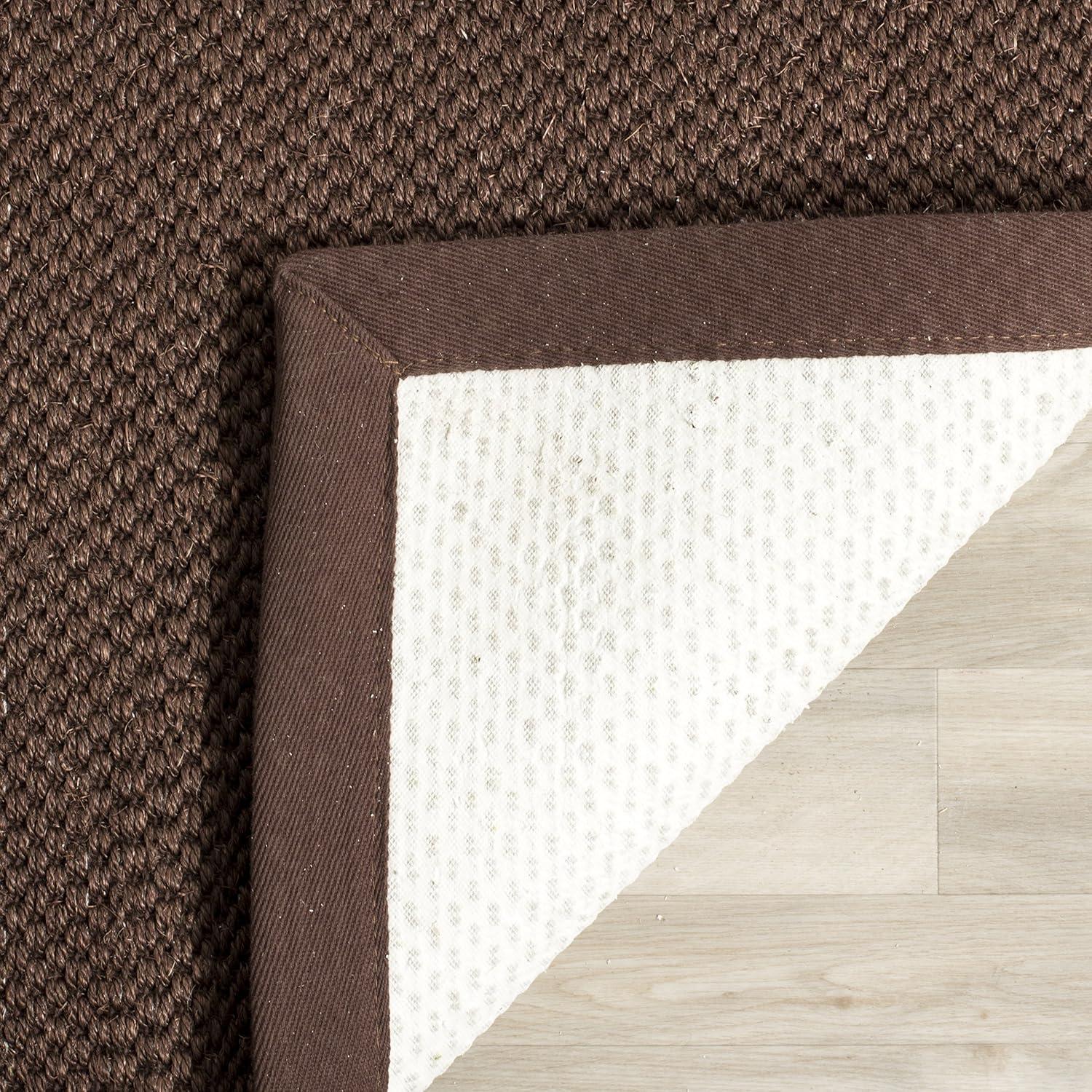 Natural Fiber NF133 Power Loomed Accent Rug - Chocolate/Dark Brown - 2'6"x4' - Safavieh.