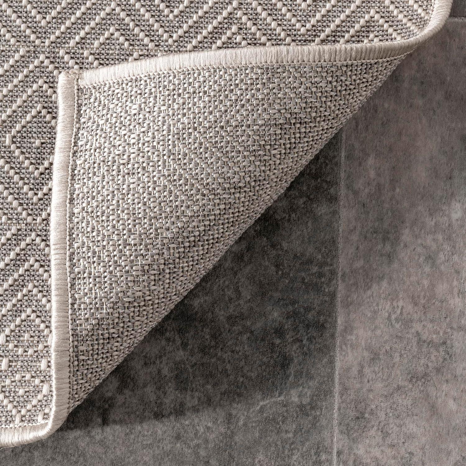 Nuloom Paloma Abstract Geometric Indoor and Outdoor Area Rug 8x10, Gray