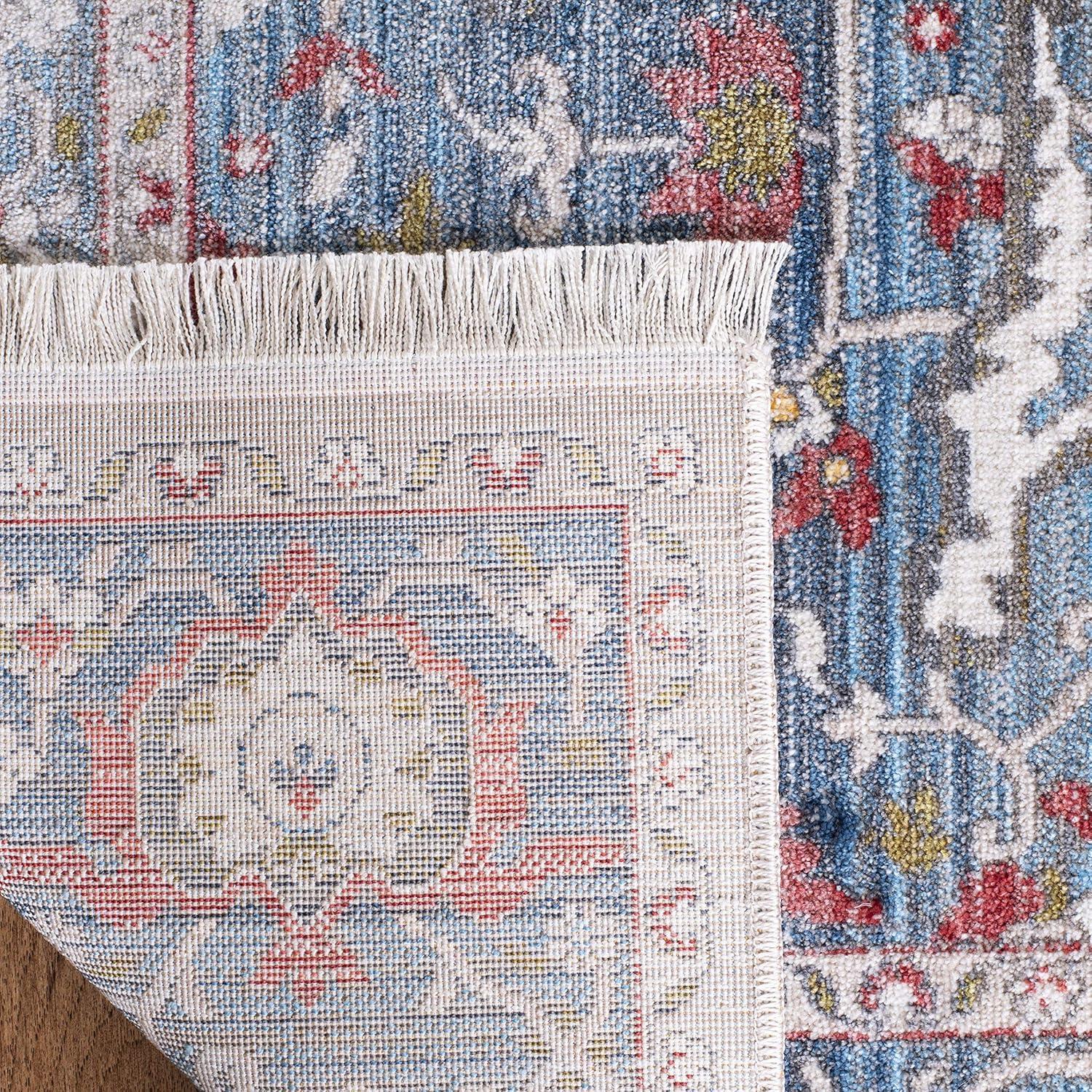 Vintage Persian VTP479 Power Loomed Area Rug - Blue/Ivory - 8'x10' - Safavieh.