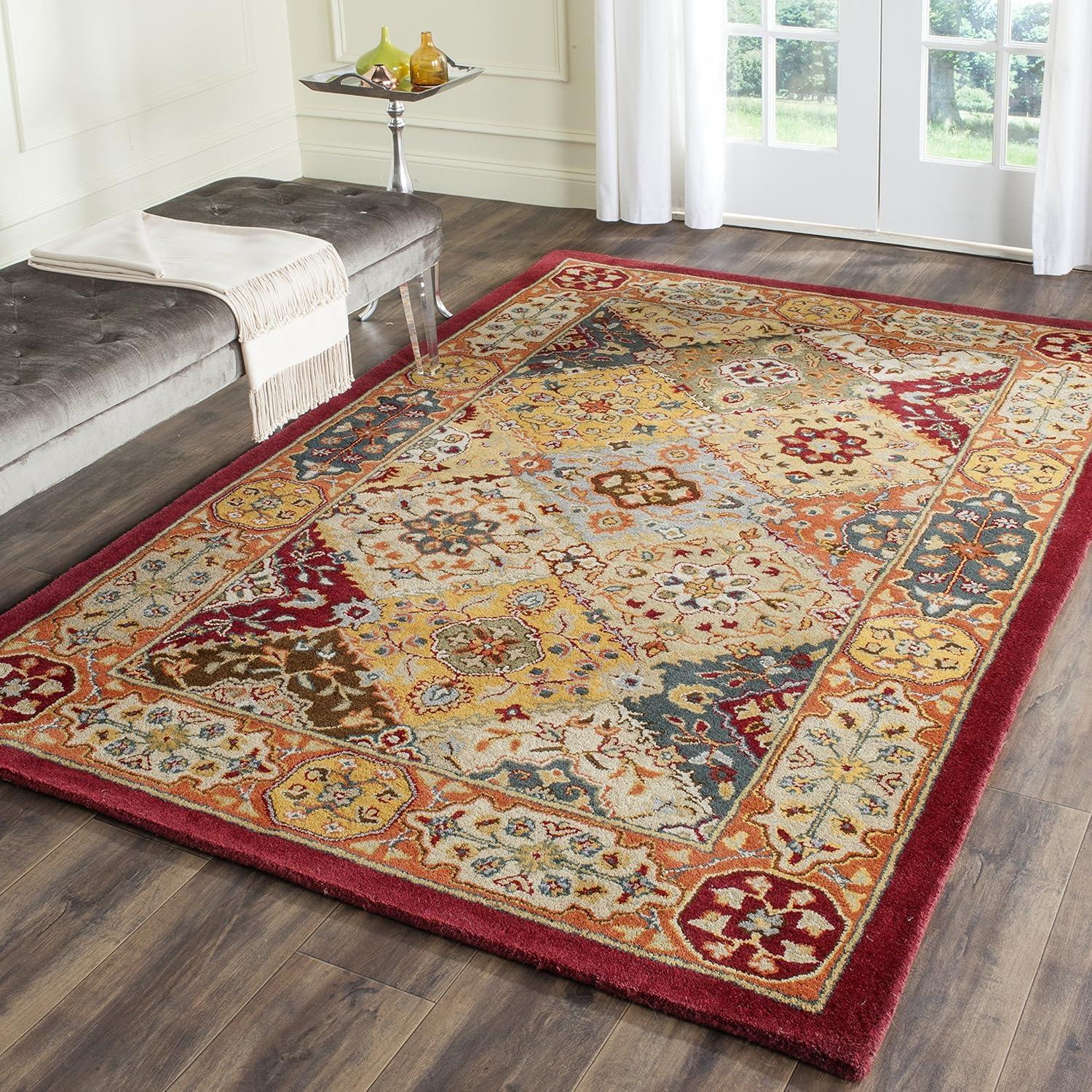 Heritage HG512 Handmade Area Rug - 4'x4' - Multi - Safavieh