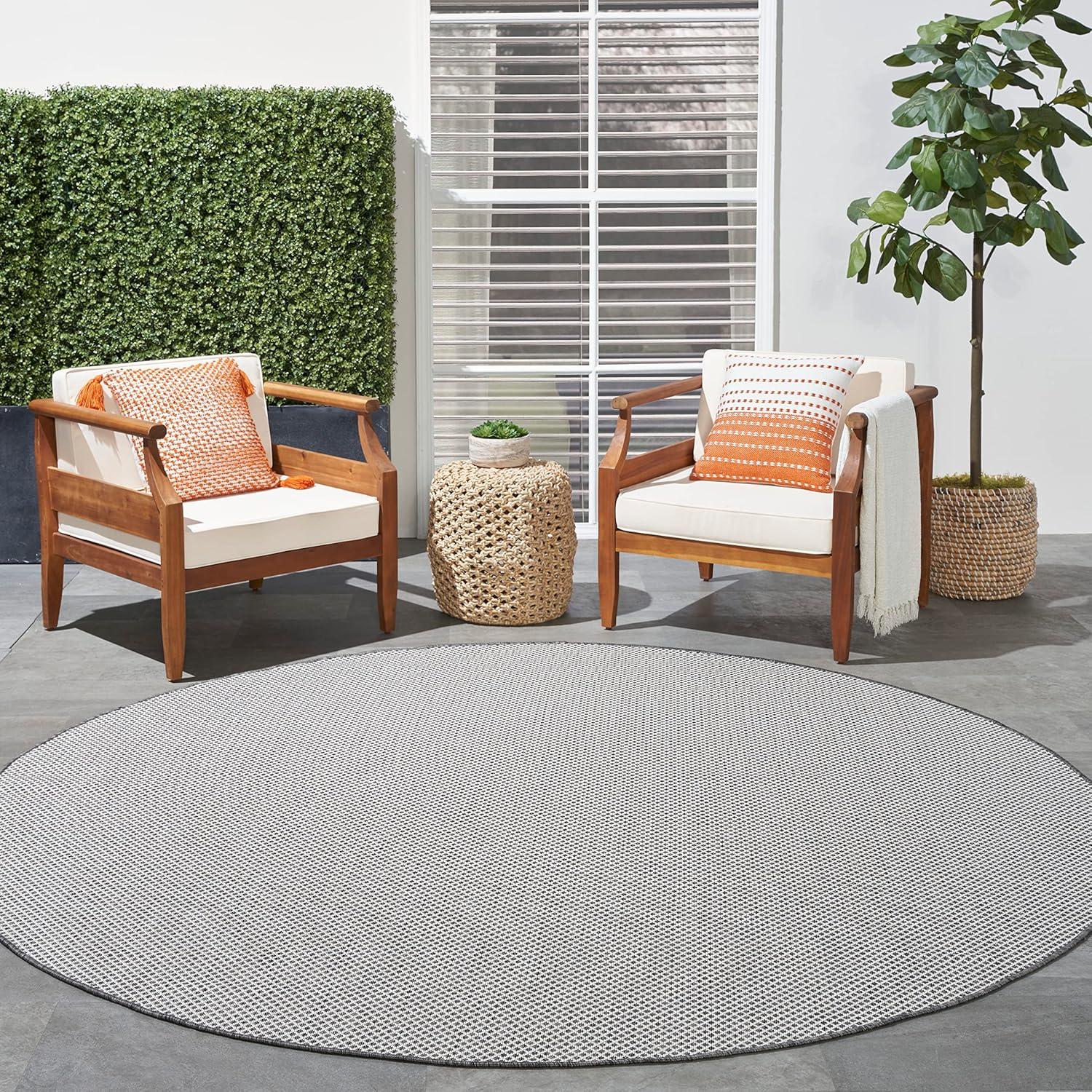 Nourison Courtyard Modern Easy Care Outdoor Rug