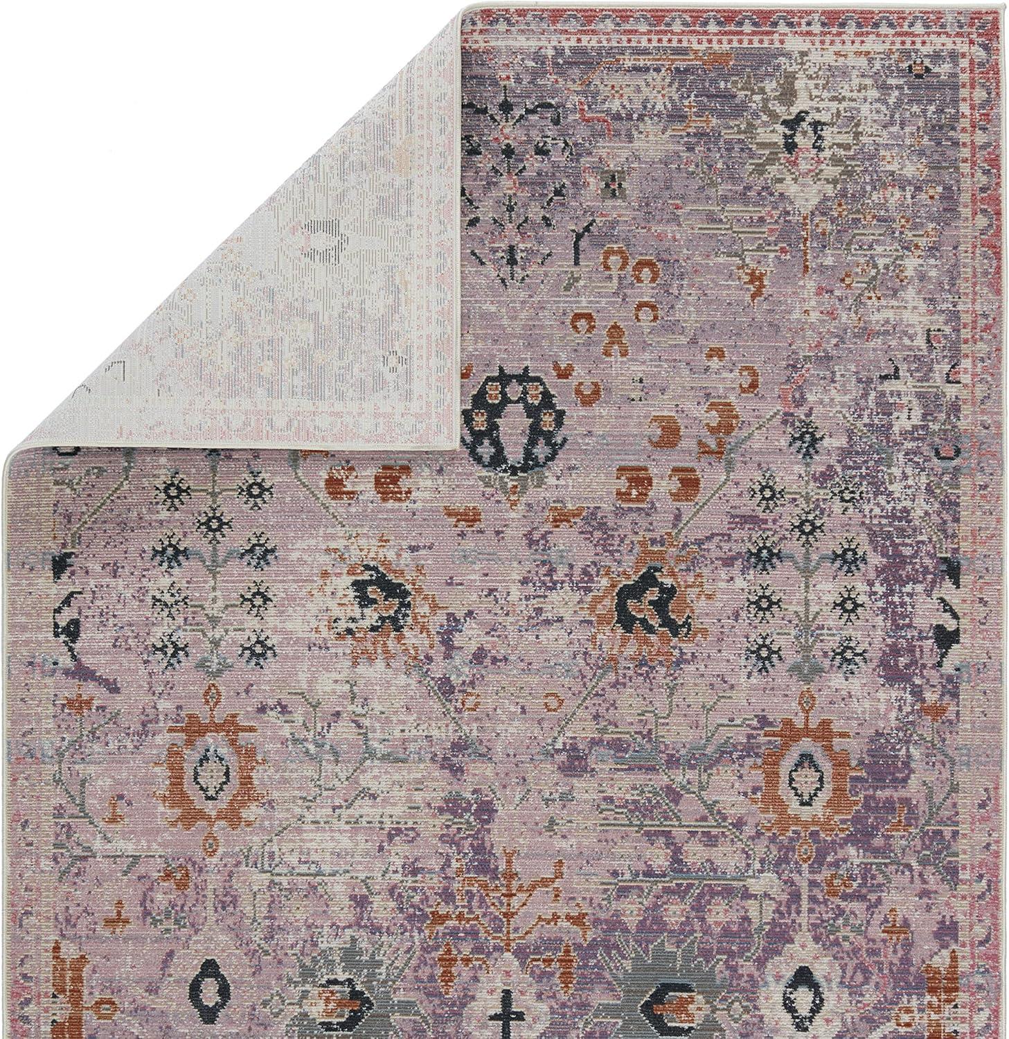 Elva Indoor/Outdoor Oriental Area Rug Purple/Gold - Jaipur Living