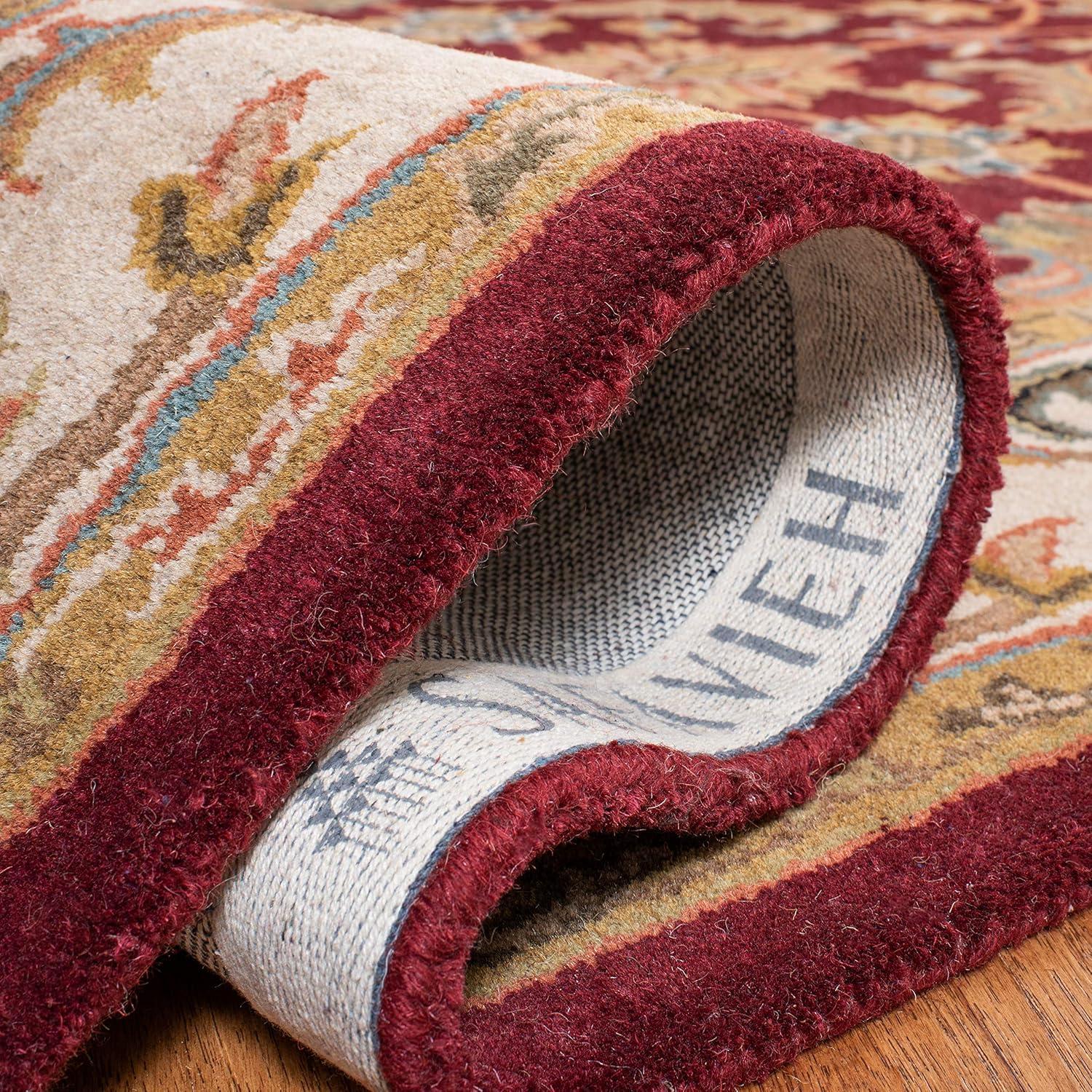 SAFAVIEH Heritage Valery Oriental Wool Area Rug, Red/Ivory, 9'6" x 13'6"