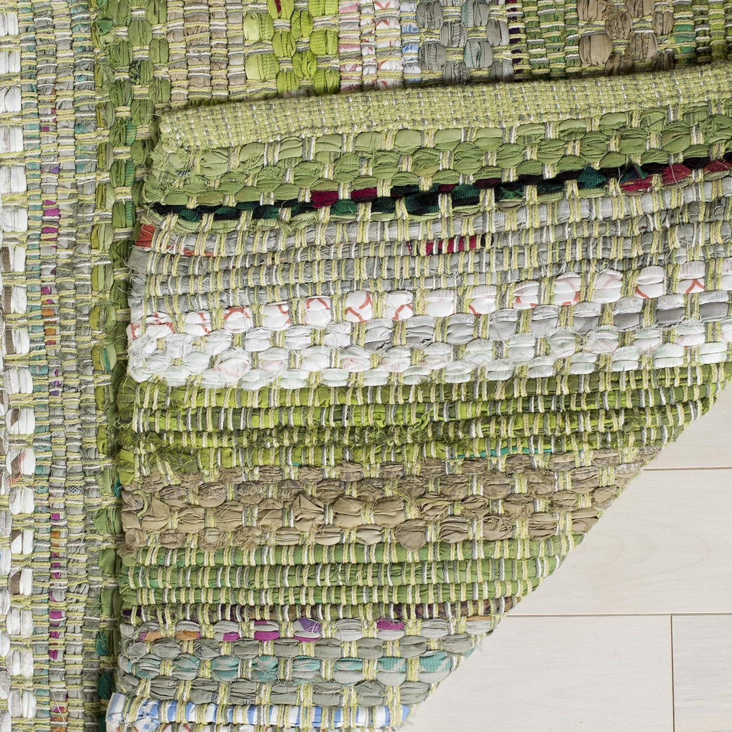 Montauk MTK975 Hand Woven Indoor Area Rug - Green/Multi - 6'x6' - Safavieh.