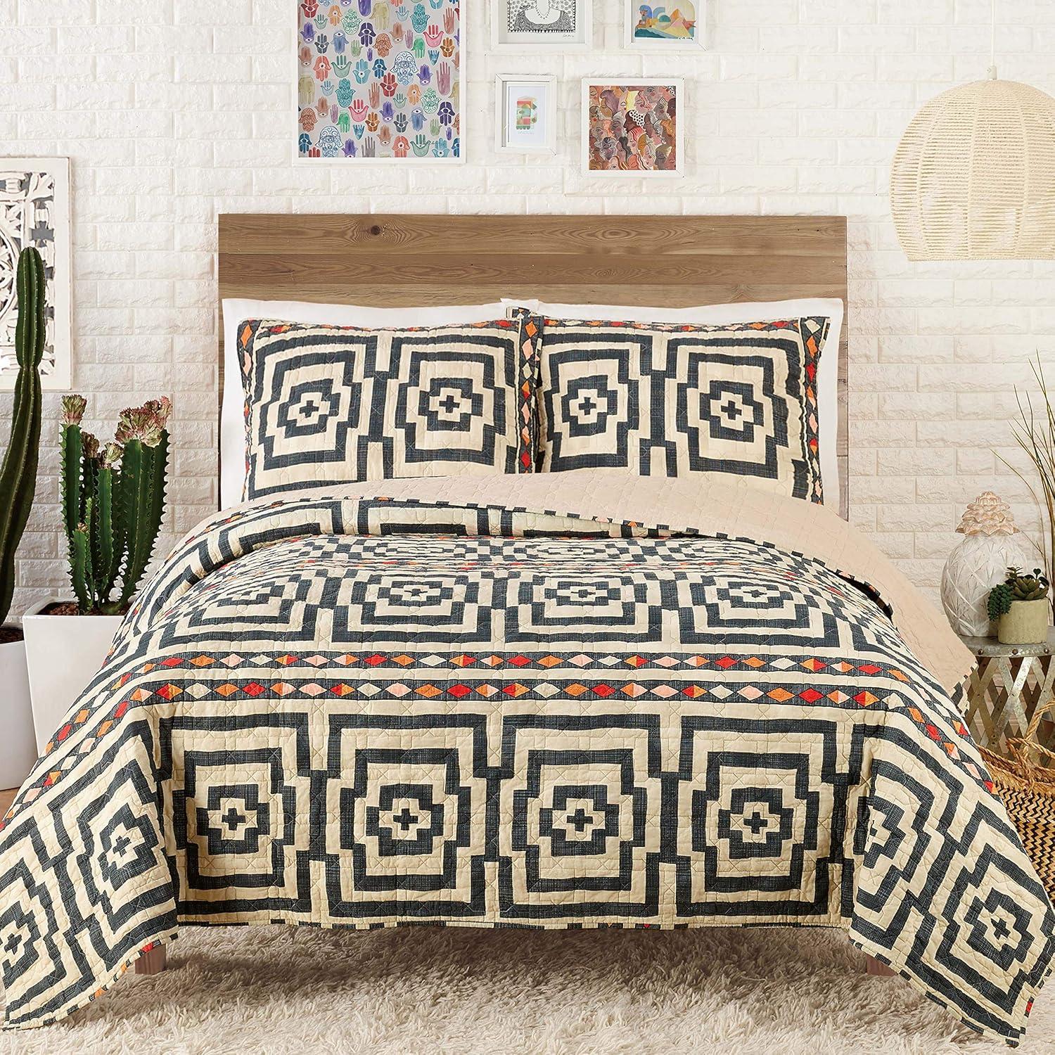 Hypnotic 100% Cotton Quilt Set