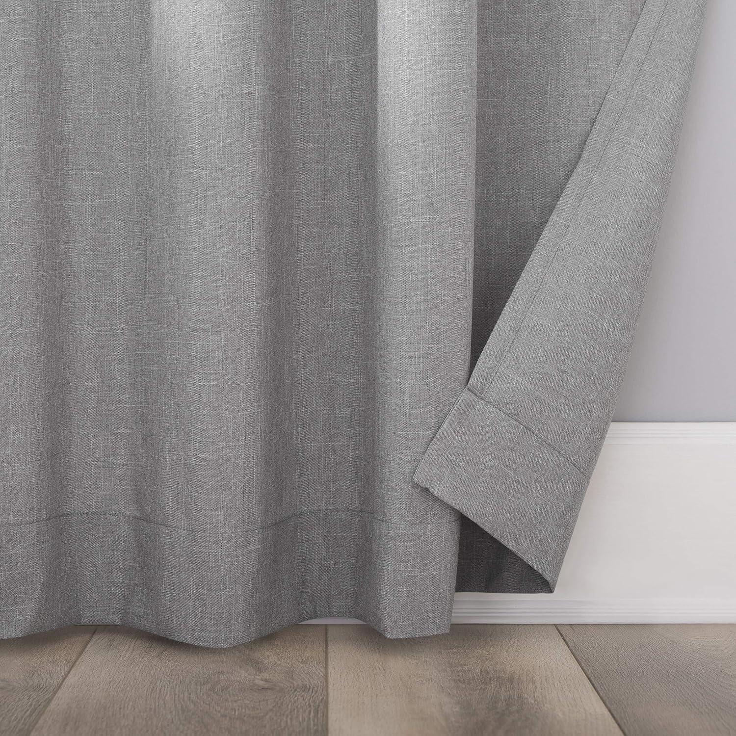 No. 918 Light Filtering Semi-Sheer Joshua Heathered Texture Tab Top Curtain Panel