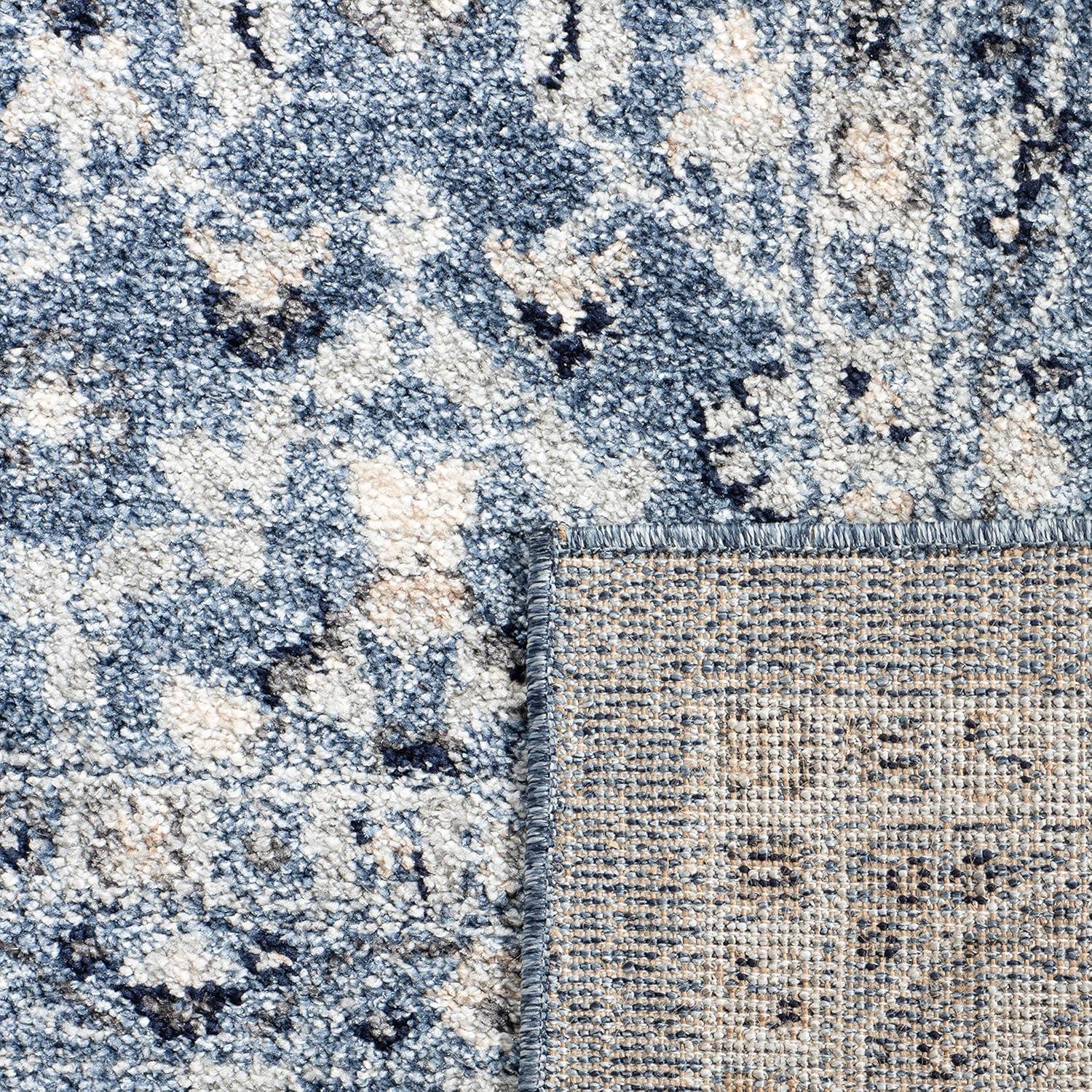 Charleston CHL412 Loomed Indoor Runner Rug - Navy/Creme - 2'x8' - Safavieh