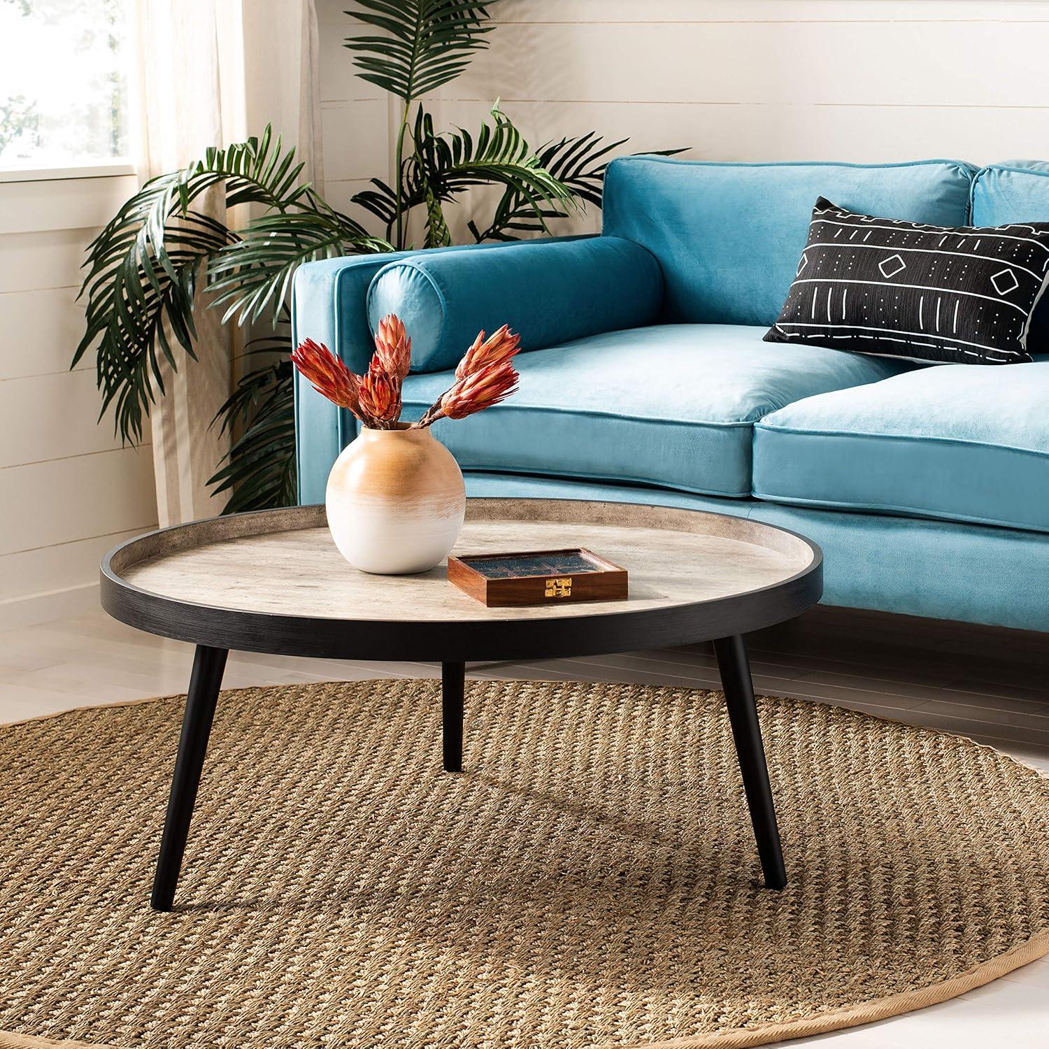 Fritz Round Tray Top Coffee Table  - Safavieh