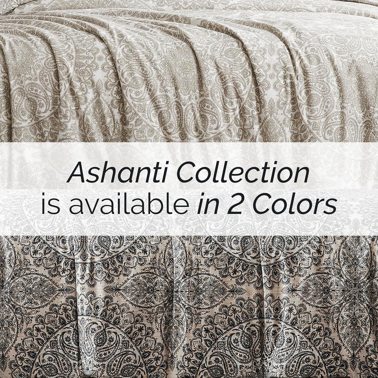 Southshore Fine Living Ashanti Oversized 3-Piece Duvet Cover Set Bone Full / Queen