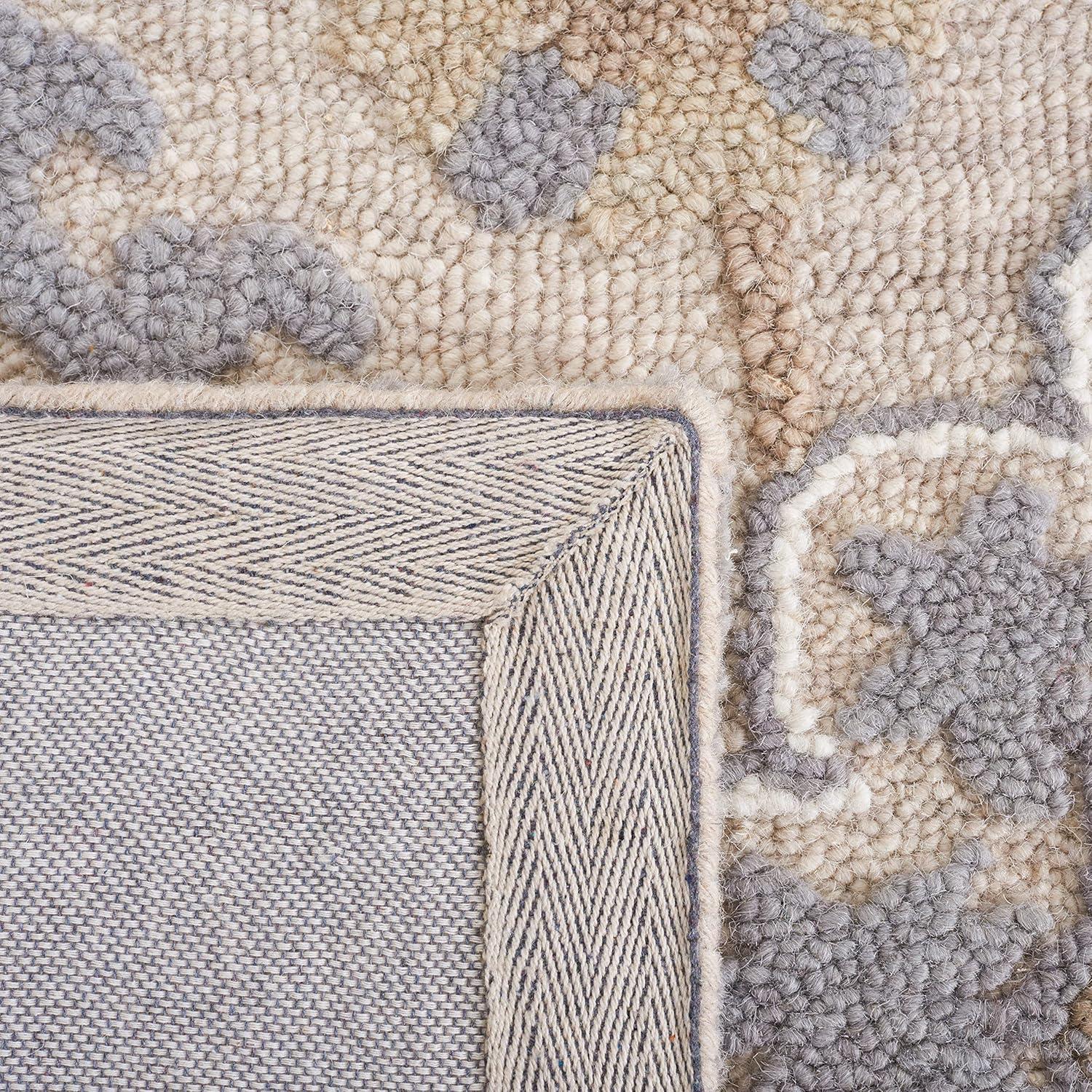 Blossom BLM375 Hand Tufted Area Rug - Grey/Beige - 3'x5' - Safavieh.