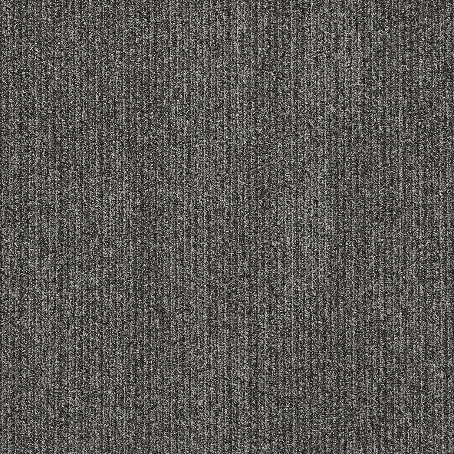 Elite 24" x 24" Dark Gray Nylon Loop Carpet Tile