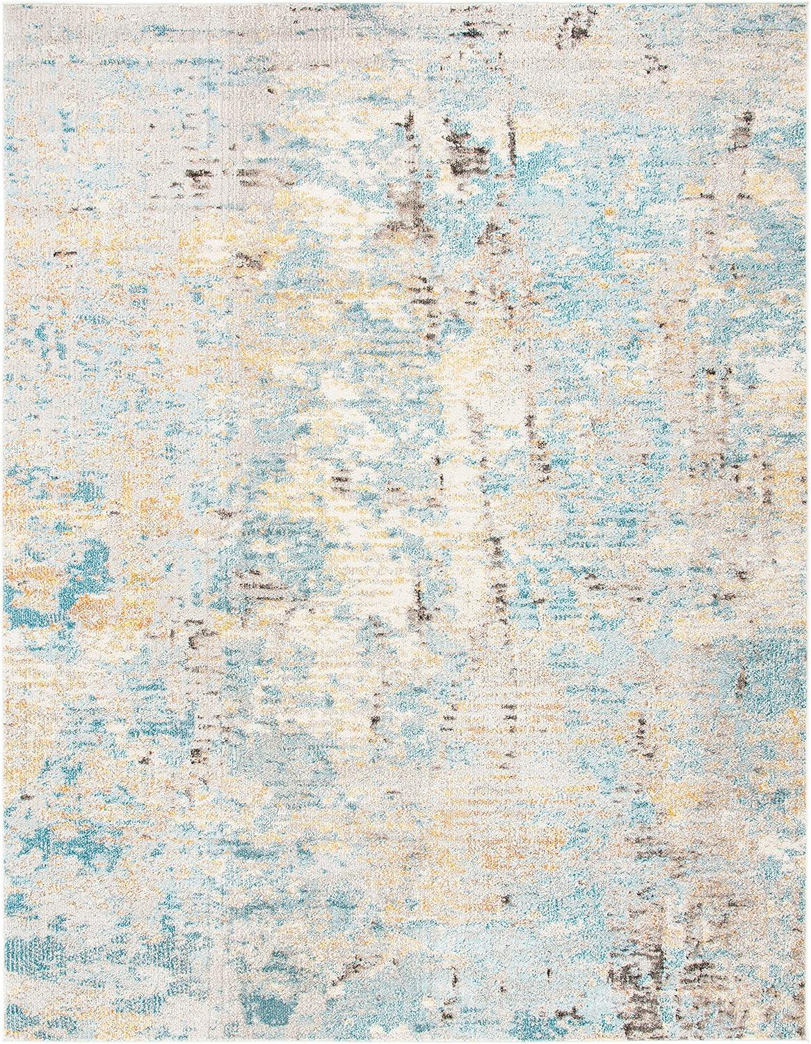 Madison MAD457 Power Loomed Indoor Area Rug - Grey/Blue - 9'x12' - Safavieh