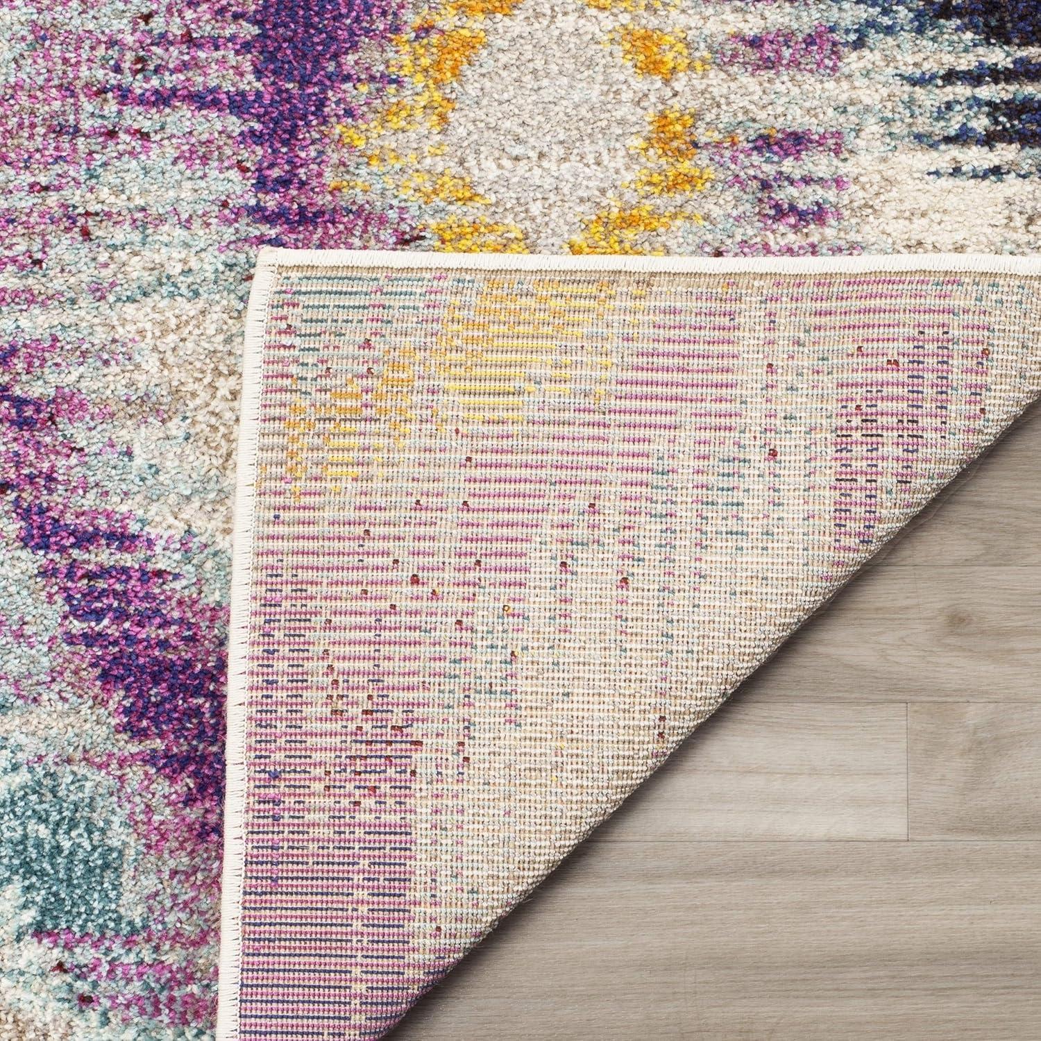 Monaco MNC242 Power Loomed Indoor Area Rug - Multi - 6'7"x6'7" - Safavieh.