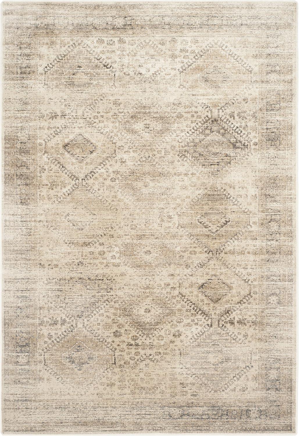 Vintage VTG118 Power Loomed Indoor Skid-Resistant Area Rug - Stone - 10'x14' - Safavieh