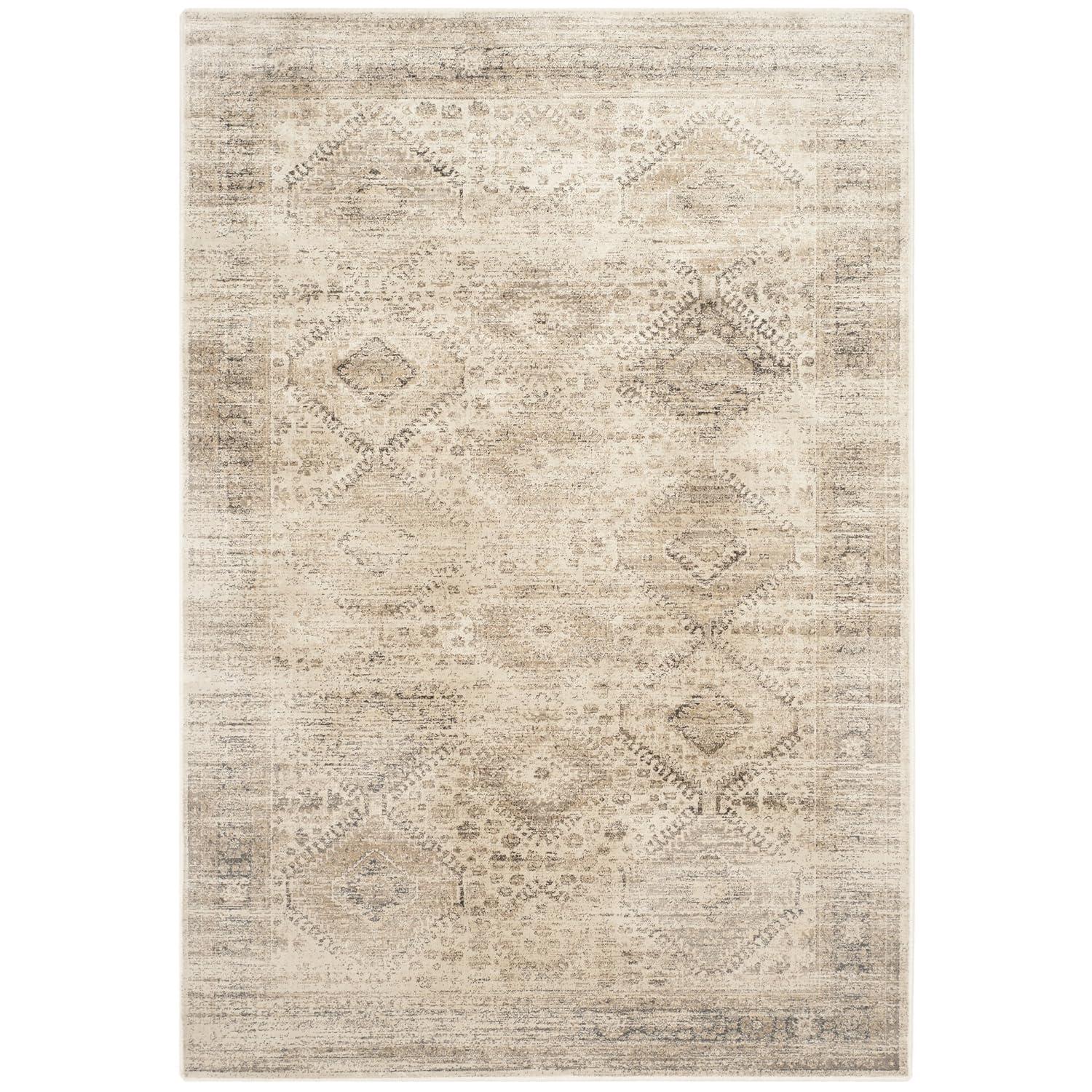 Vintage VTG118 Power Loomed Indoor Skid-Resistant Area Rug - Stone - 10'x14' - Safavieh